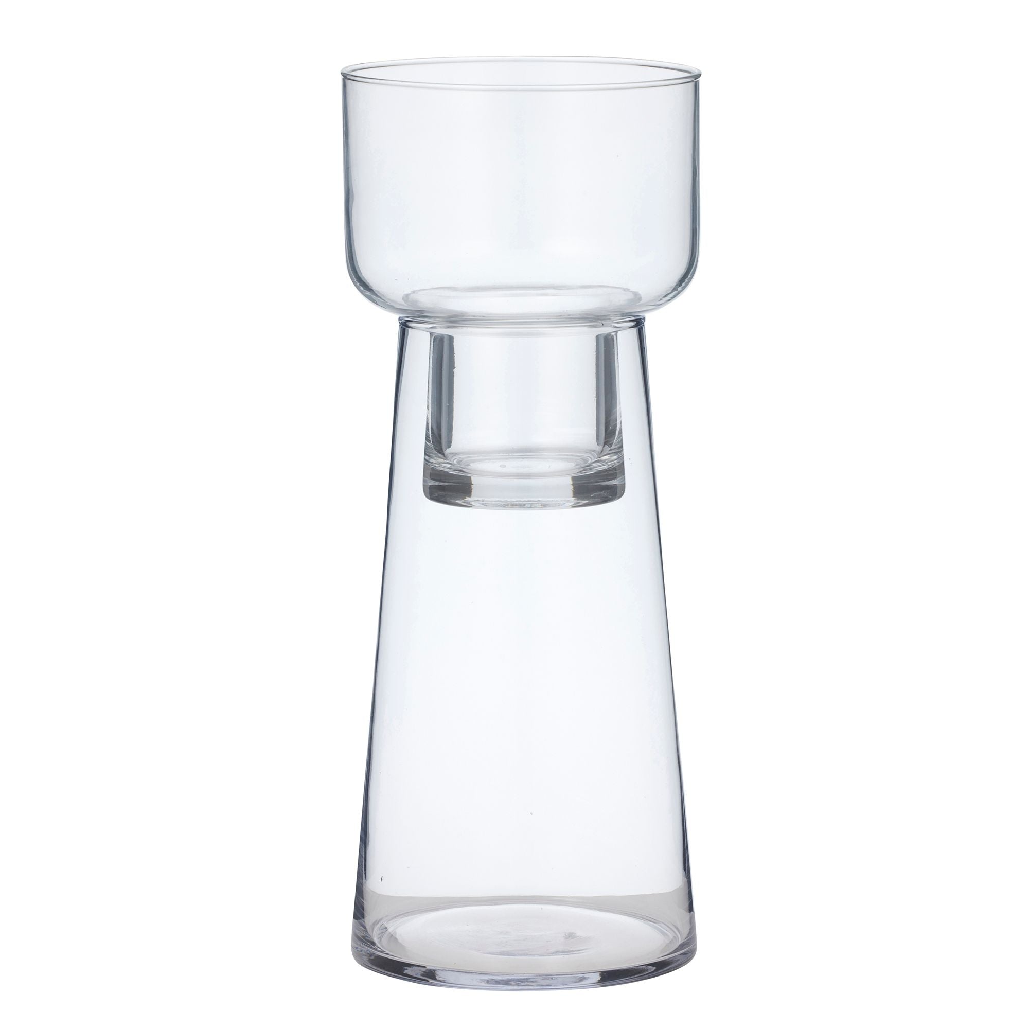 Coast To Coast Grande Glass 2pc Hurricane Clear