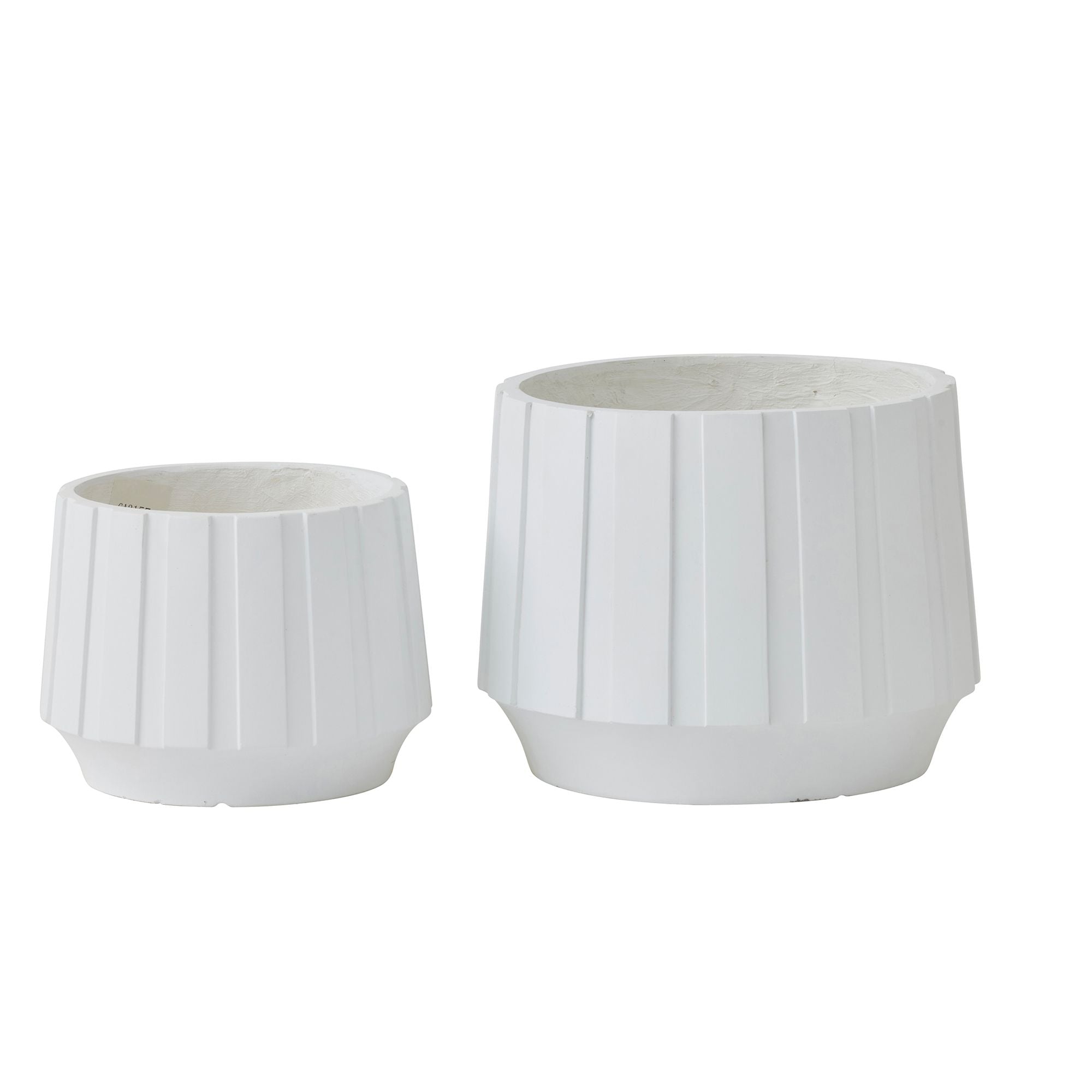 Life Botanic Manly Set of 2 Composite Pot White