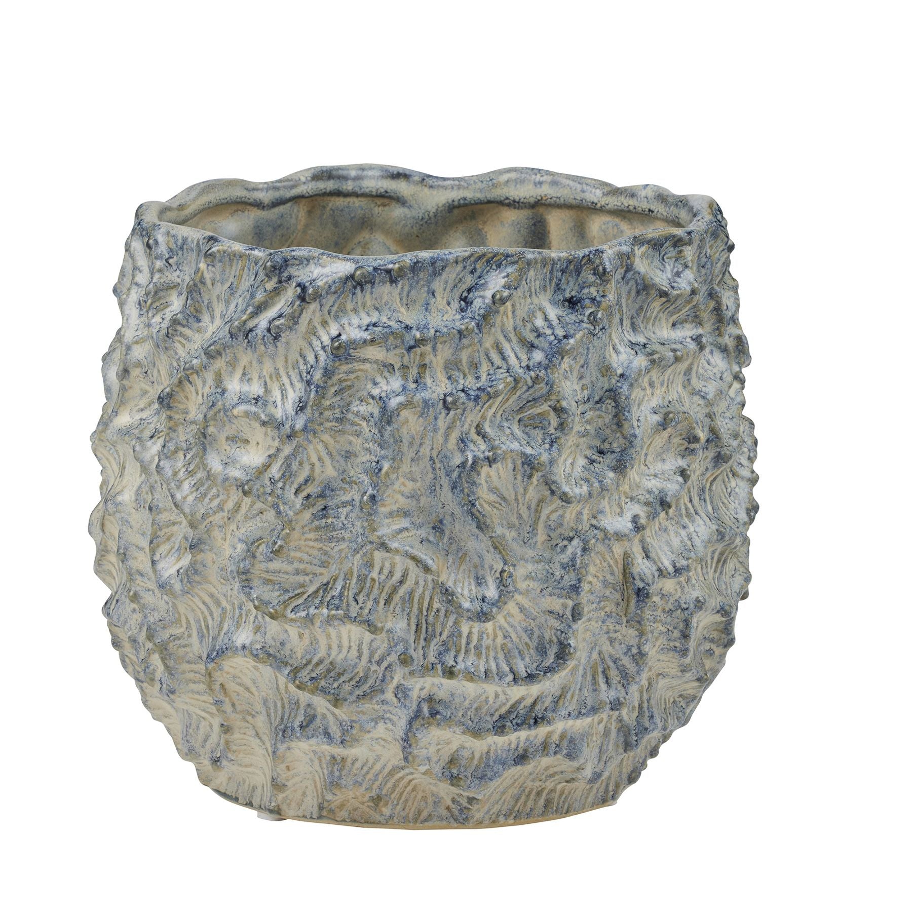 Life Botanic Pacific Ceramic Pot 21.5x18.5cm Blue
