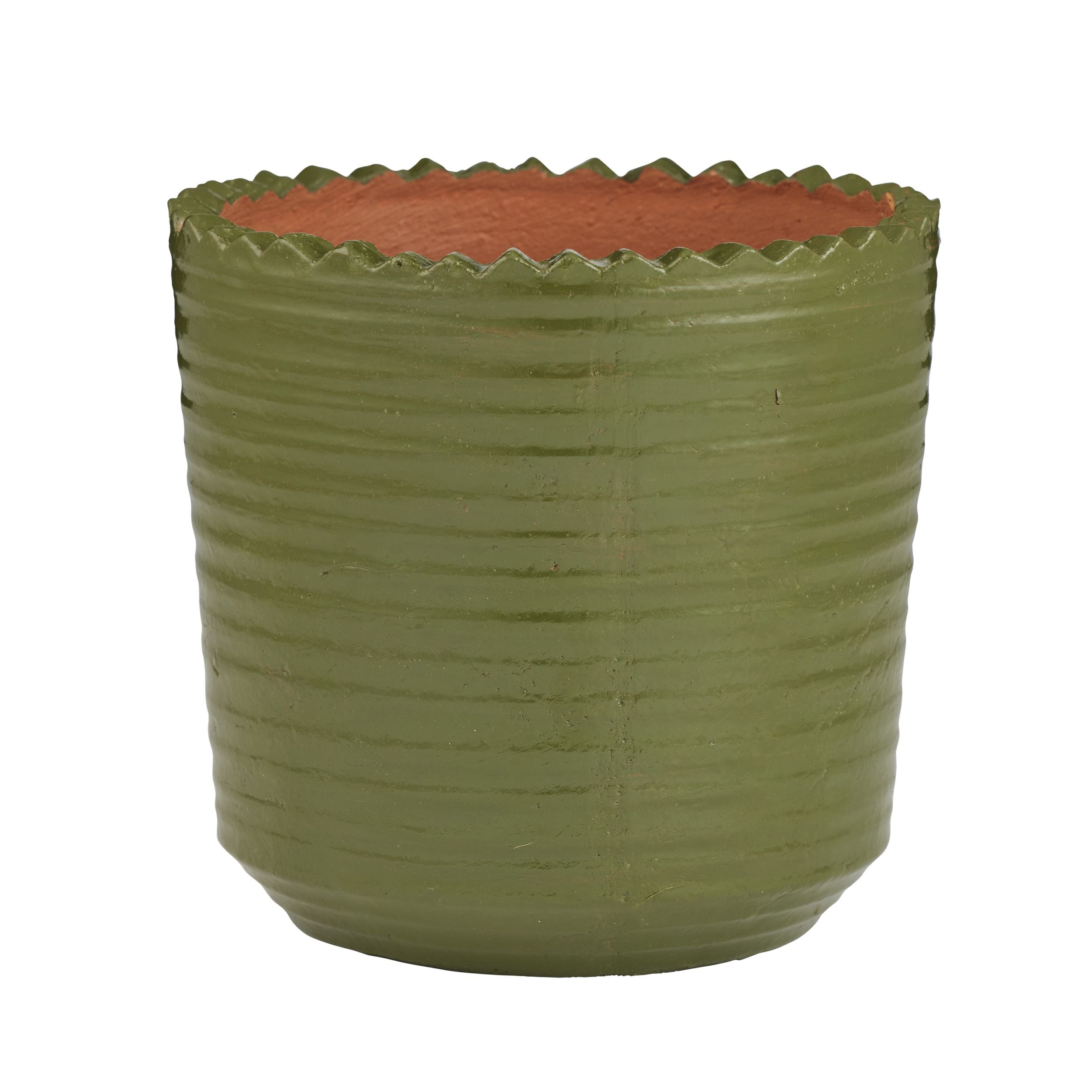Coast To Coast Sergio Ceramic Pot Olive
