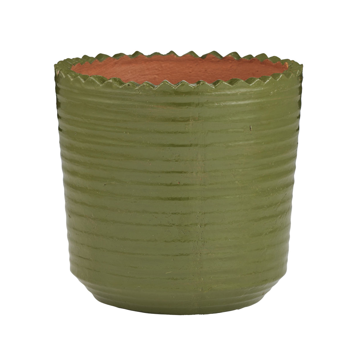 Coast To Coast Sergio Ceramic Pot Olive