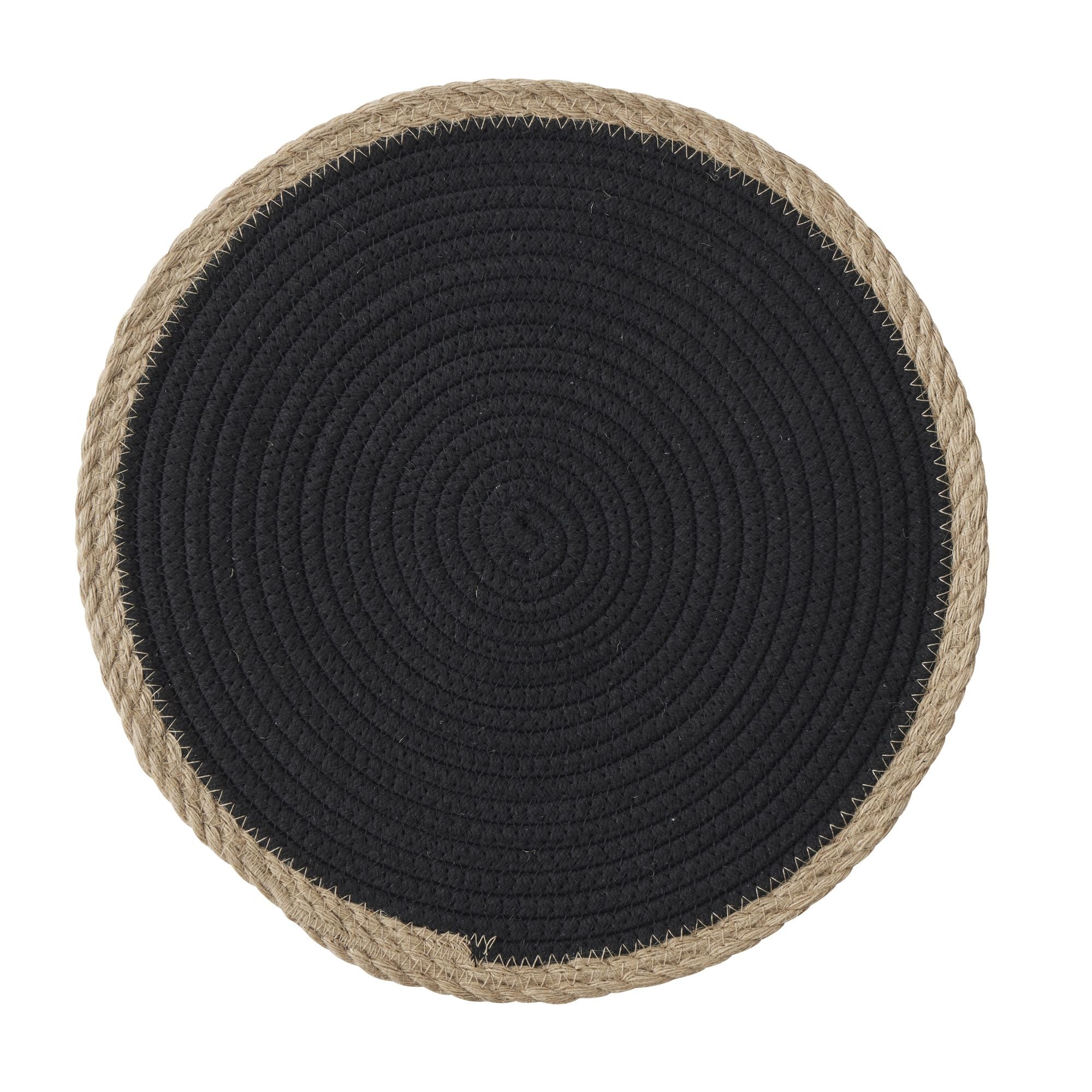 Assemble Harris Cotton/Jute Placemat Black