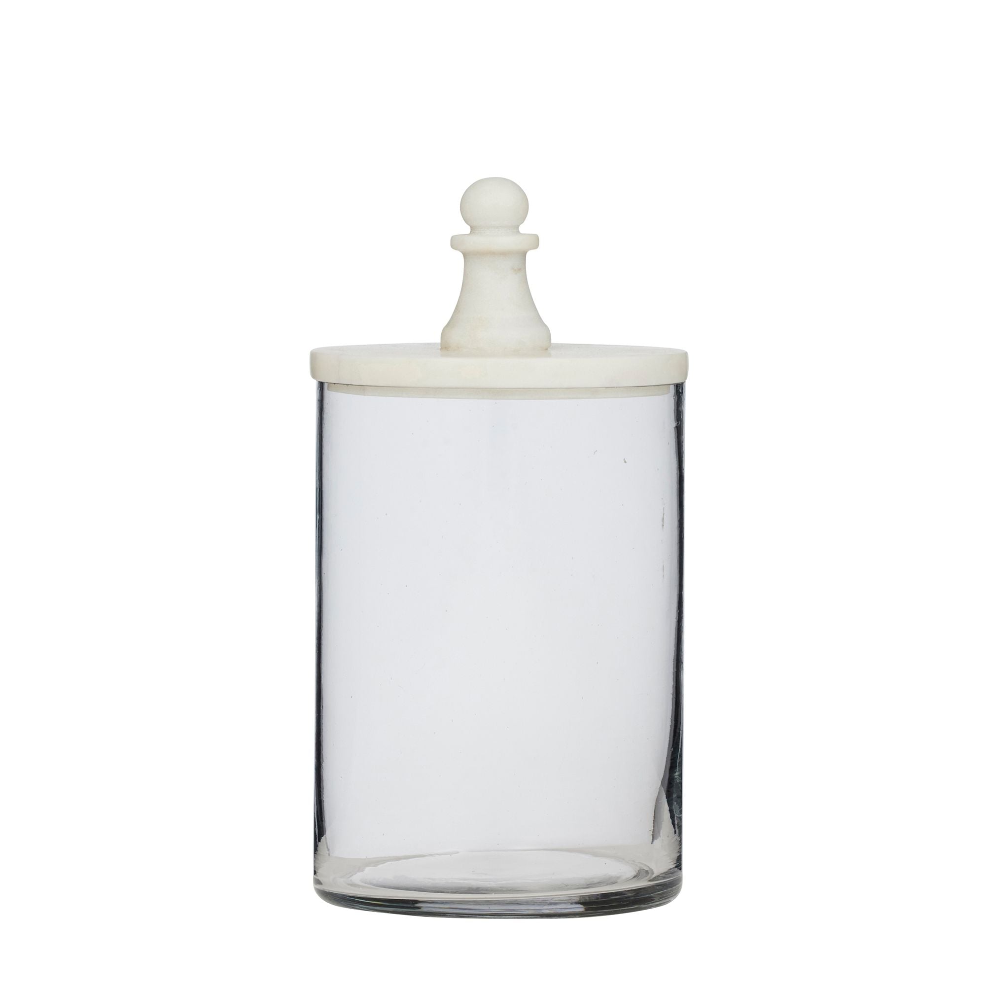 Assemble Talia Marble/Glass Jar White
