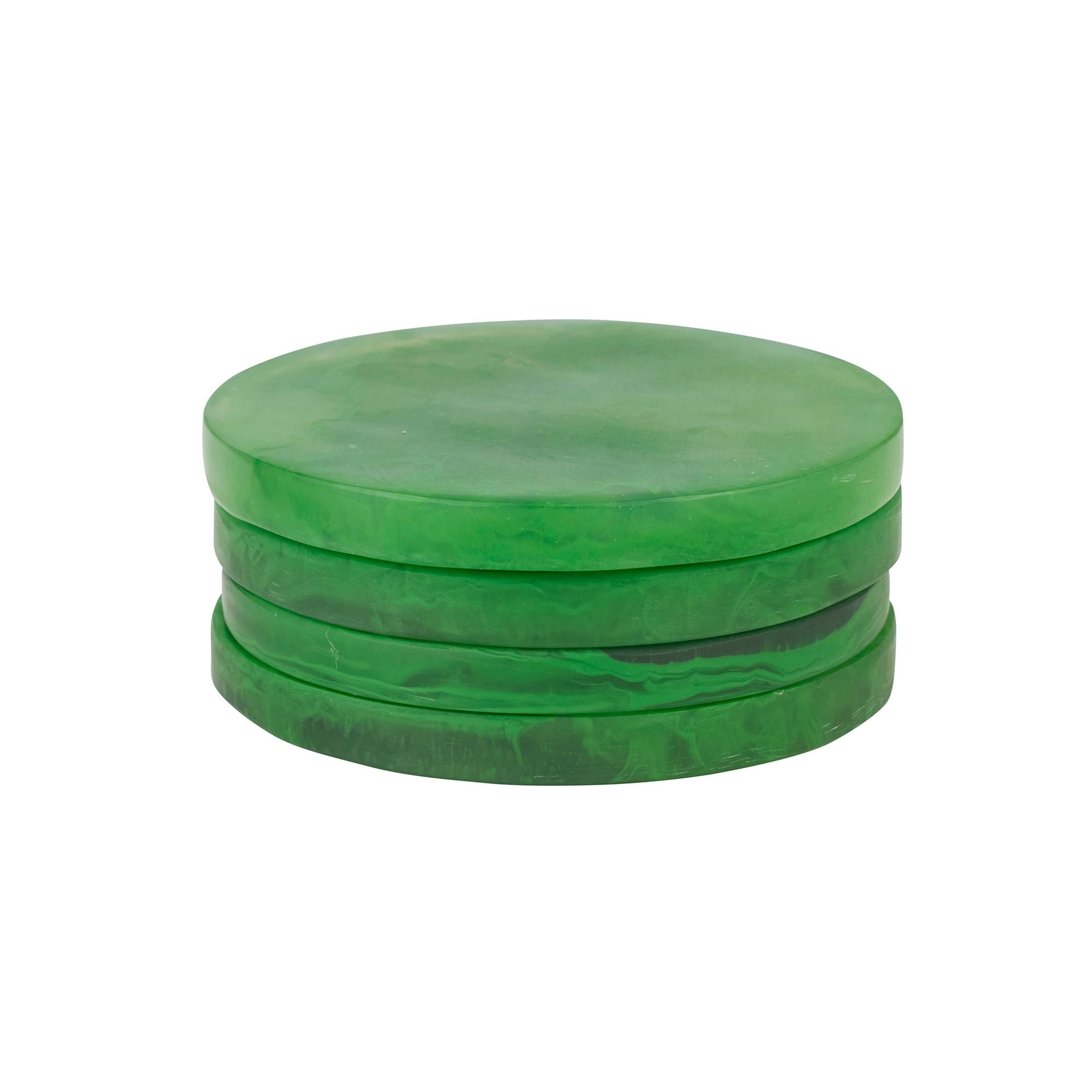 Assemble Kip Set of 4 Resin Coasters Emerald