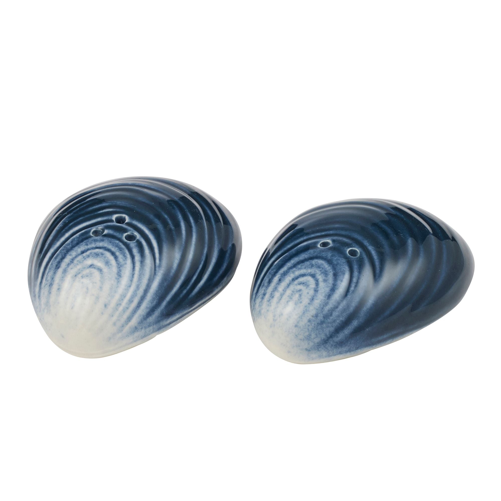 Assemble Mussel Set of 2 Ceramic S&P Midnight