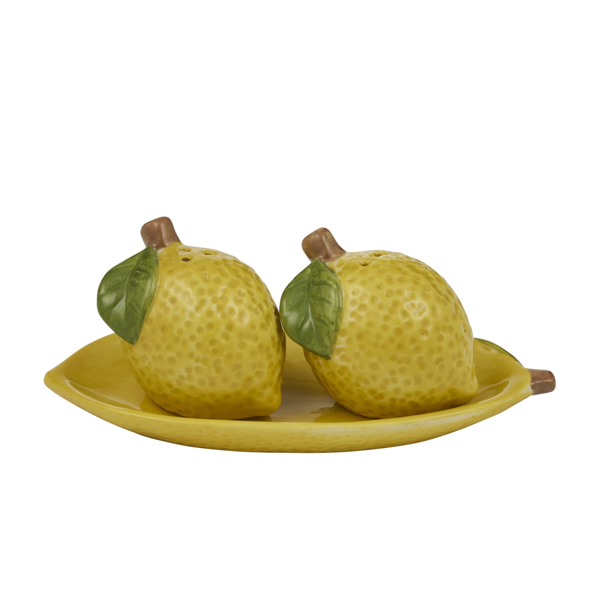 Assemble Limone 3pc Ceramic S&P Set Yellow