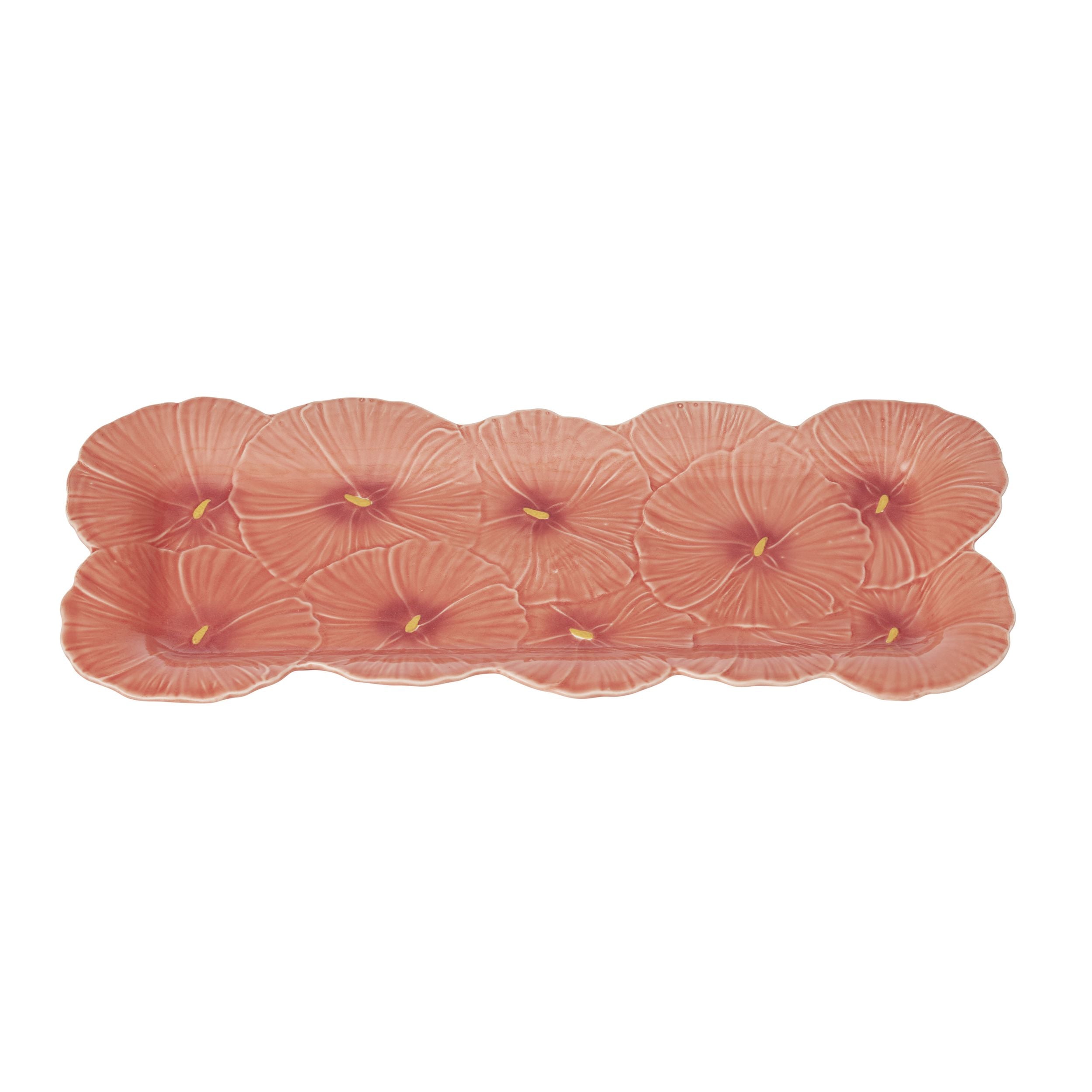 Assemble Aloha Ceramic Platter Coral