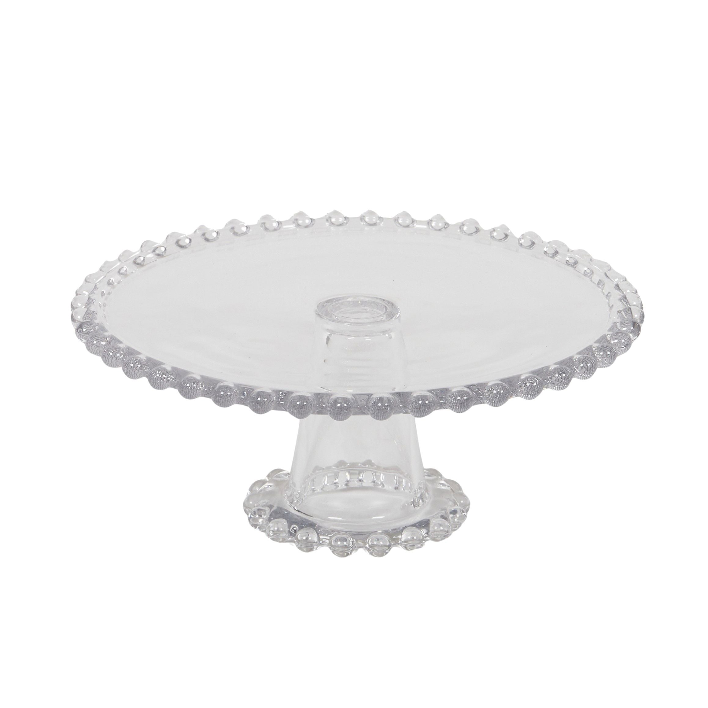 Assemble Maya Glass Footed Plate Clear
