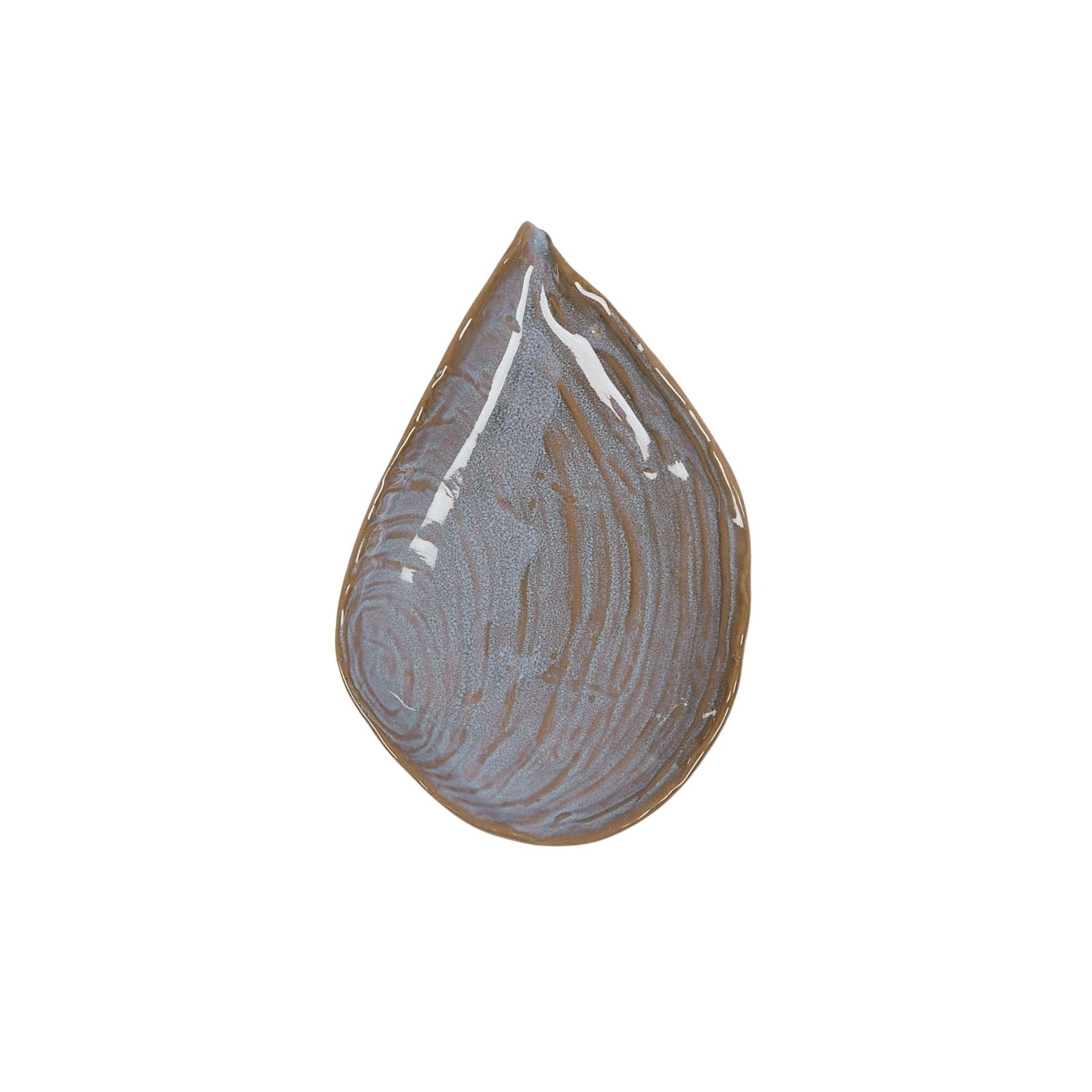 Coast To Coast Cockle Ceramic Trinket Plate Blue
