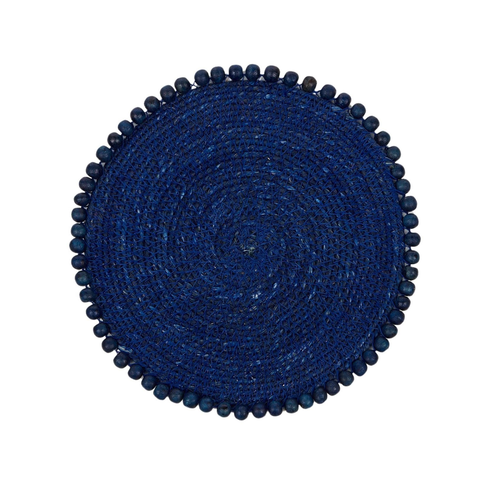Assemble Blythe Seagrass/Bead Trivet Blue
