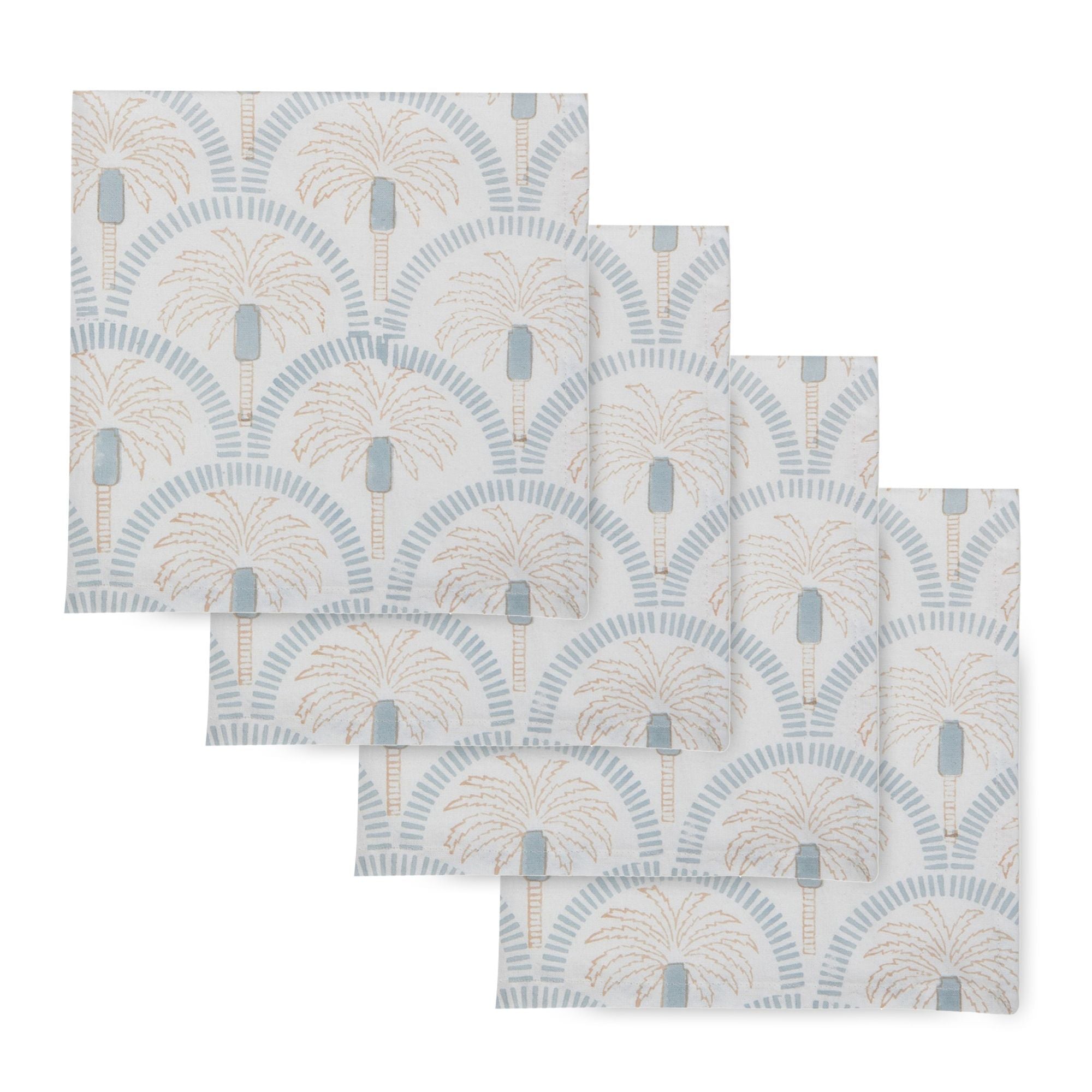 Coast To Coast Inaya Set of 4 Cotton Block Napkins