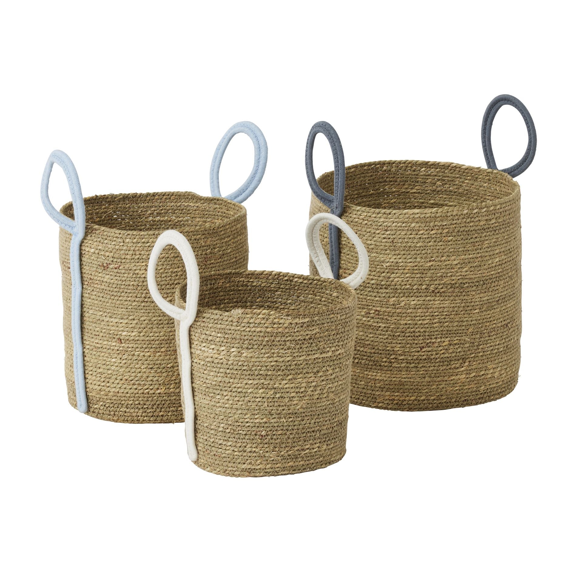 Coast To Coast Celeste Set of 3 Seagrass Basket