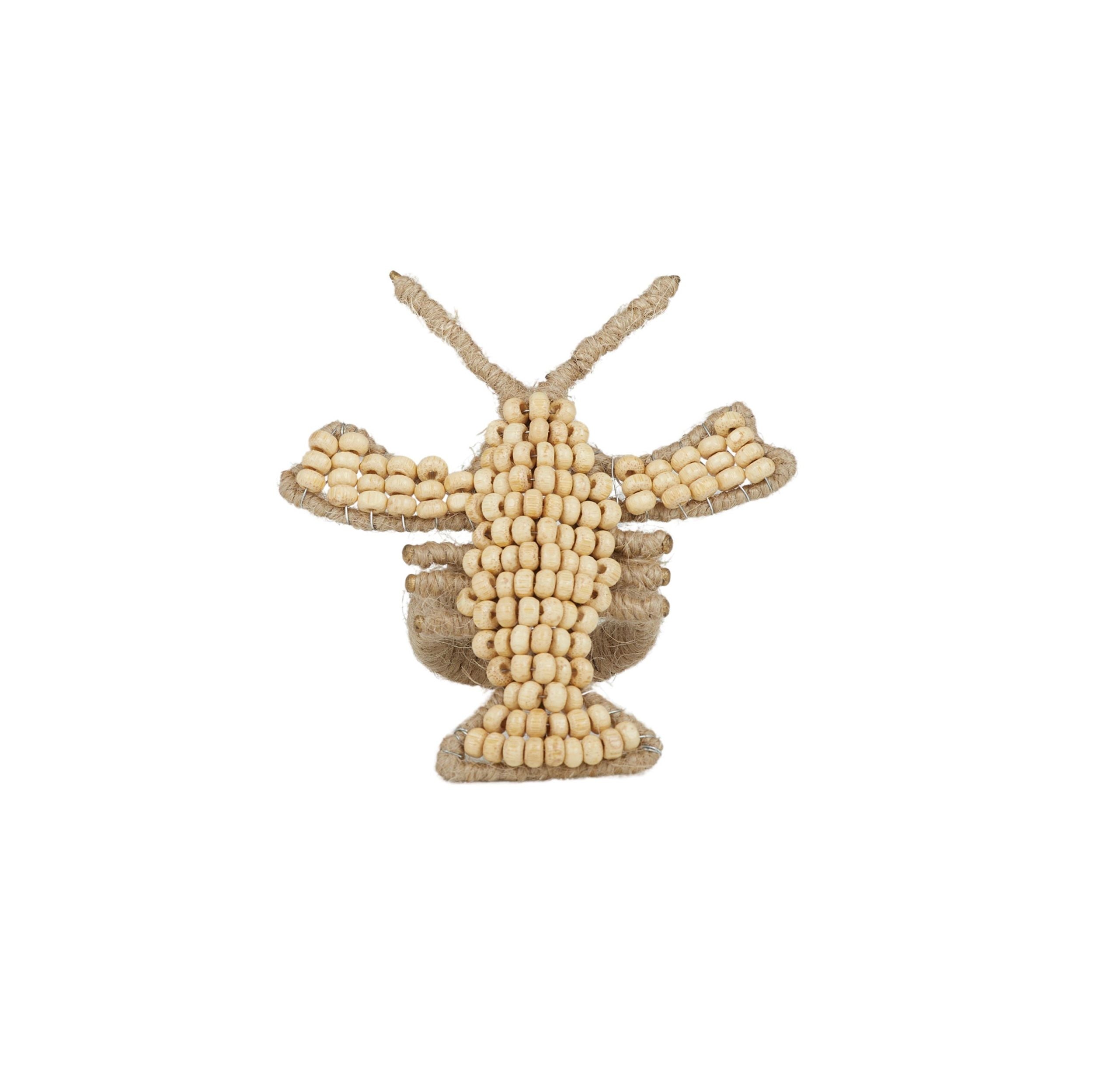 Assemble Lobster Beaded Napkin Rings Natural