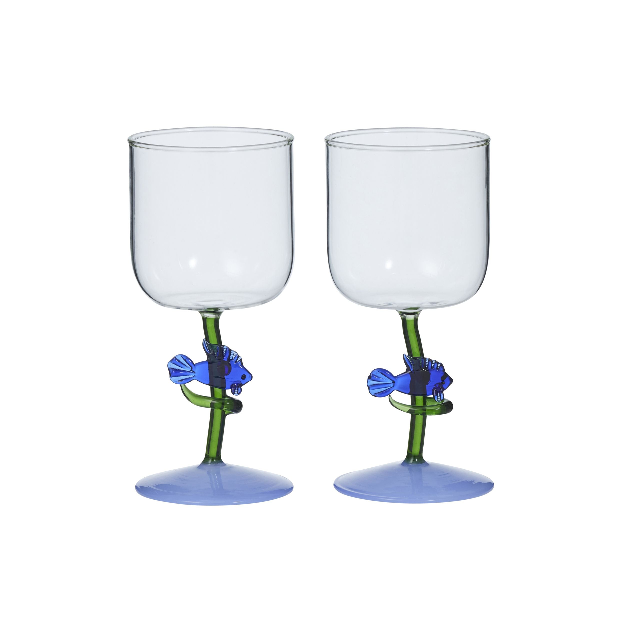 Assemble Sea Fish Set of 2 Wine Glass