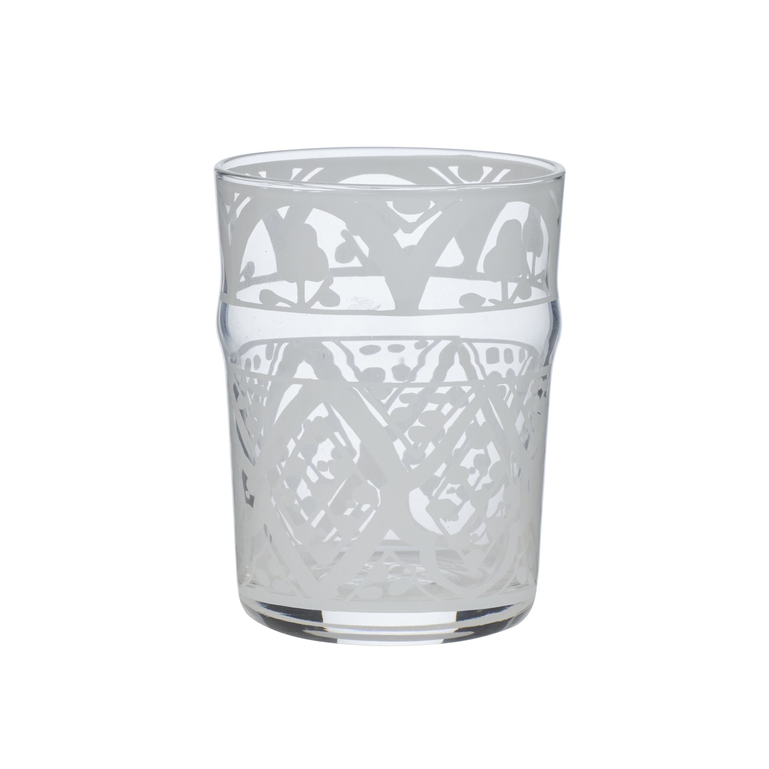 Assemble Aleah Glass Tumbler Clear/White