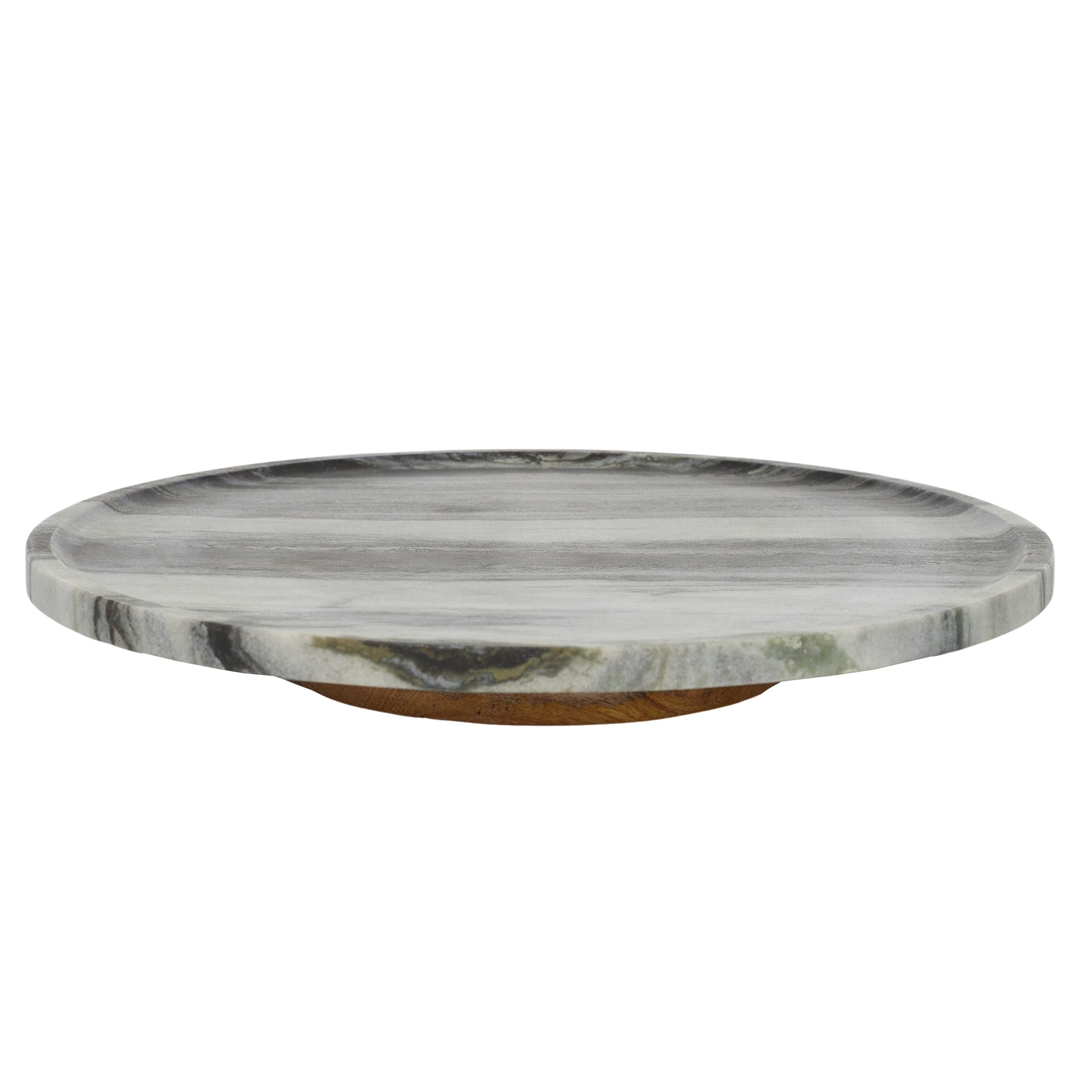 Assemble Marais Marble Lazy Susan Black