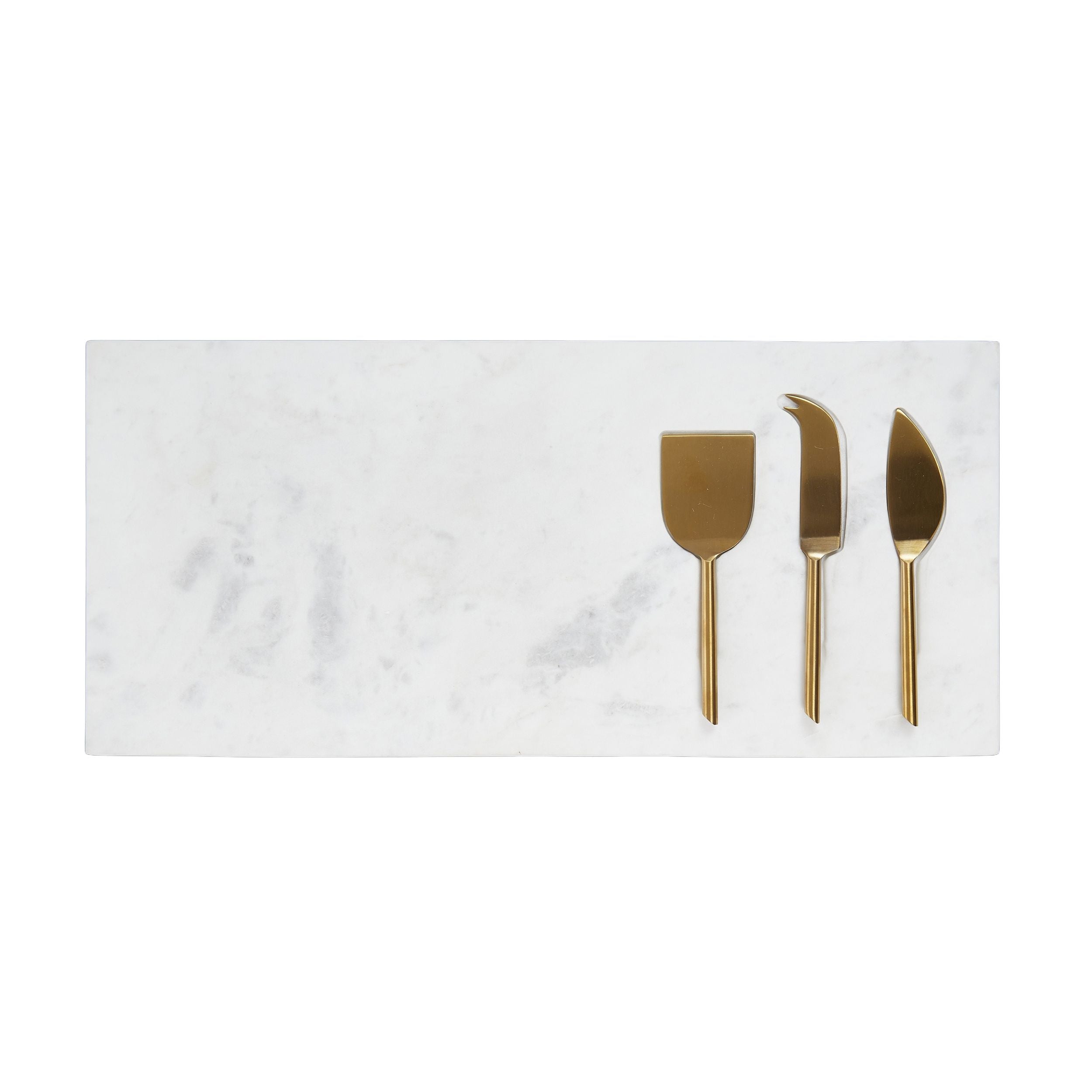 Assemble Otis 4pc Marble Cheese Board Set 23x50cm
