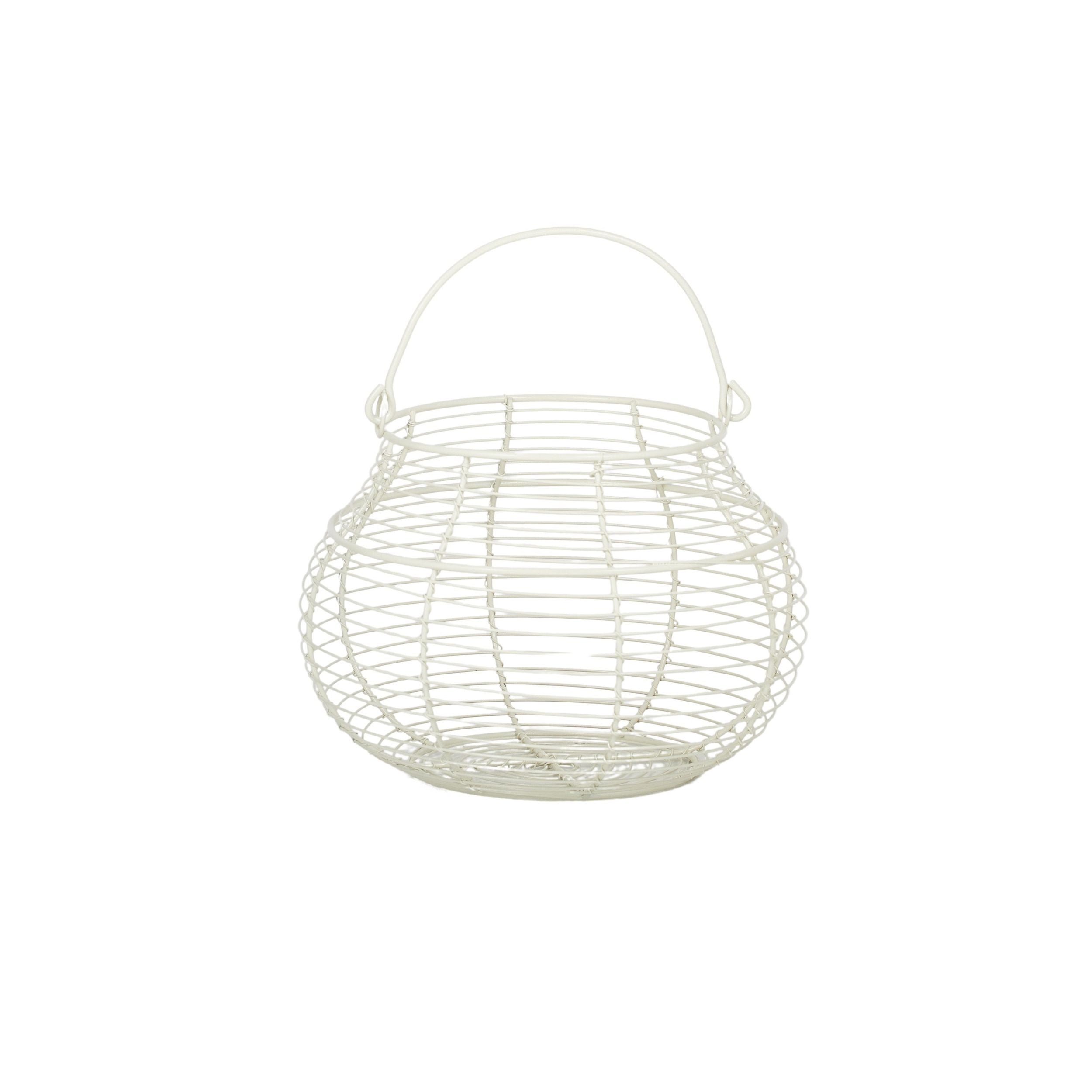 Assemble Benloch Metal Basket Ivory