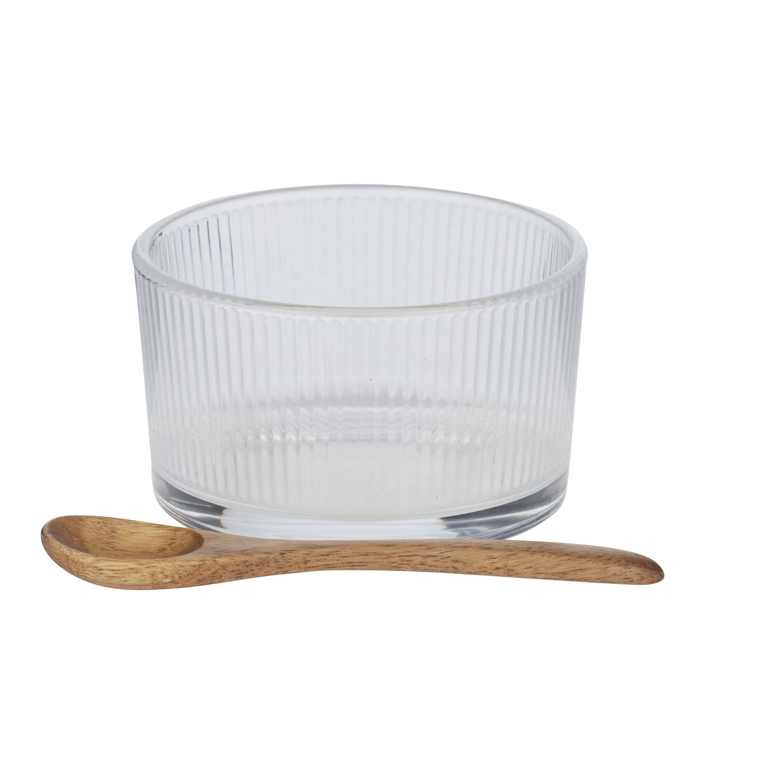 Assemble Dritta Glass Bowl with Spoon
