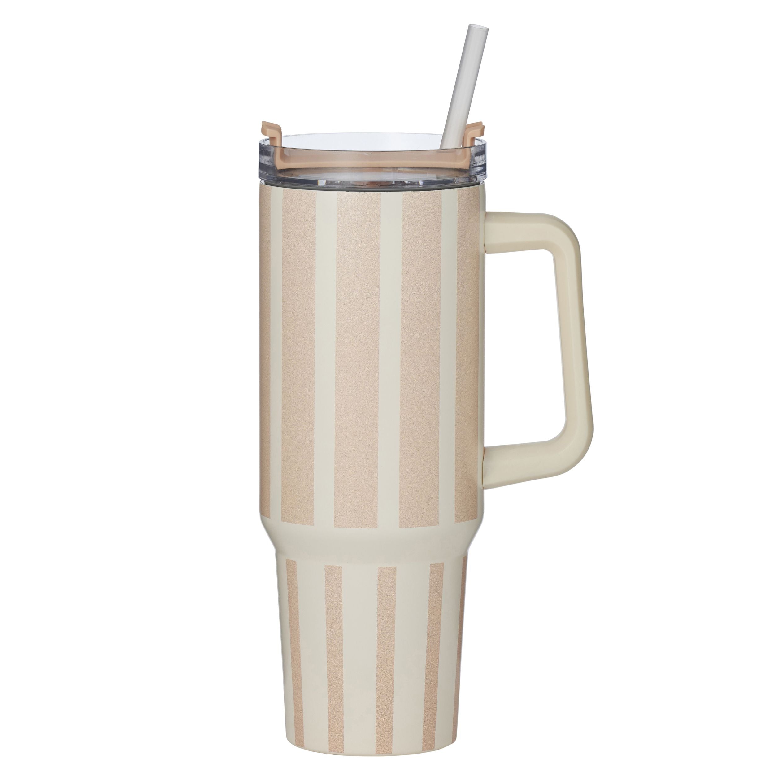 Assemble Vertice Stripe Insulated Mug 1.2L Pink