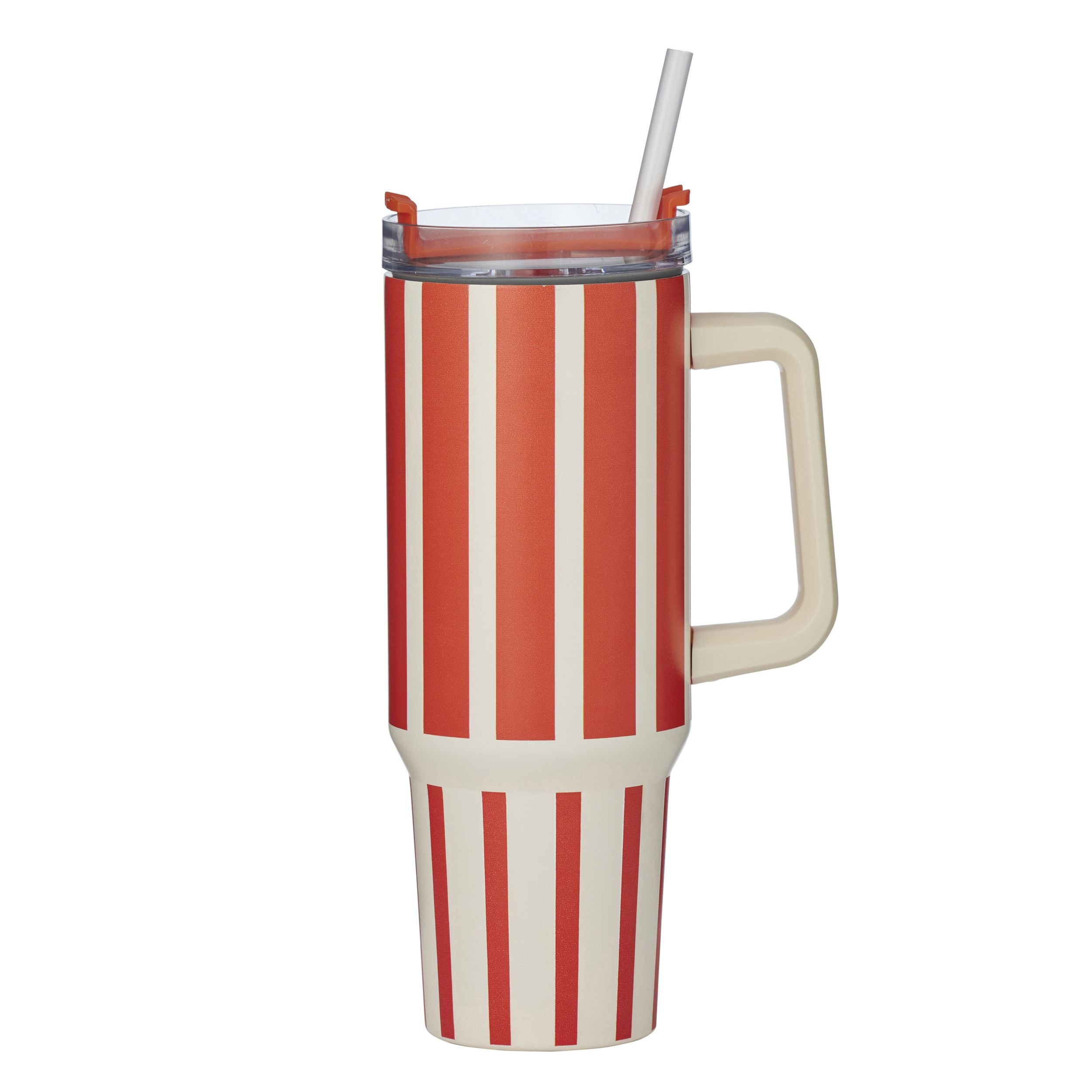 Assemble Vertice Stripe Insulated Mug 1.2L Tomato
