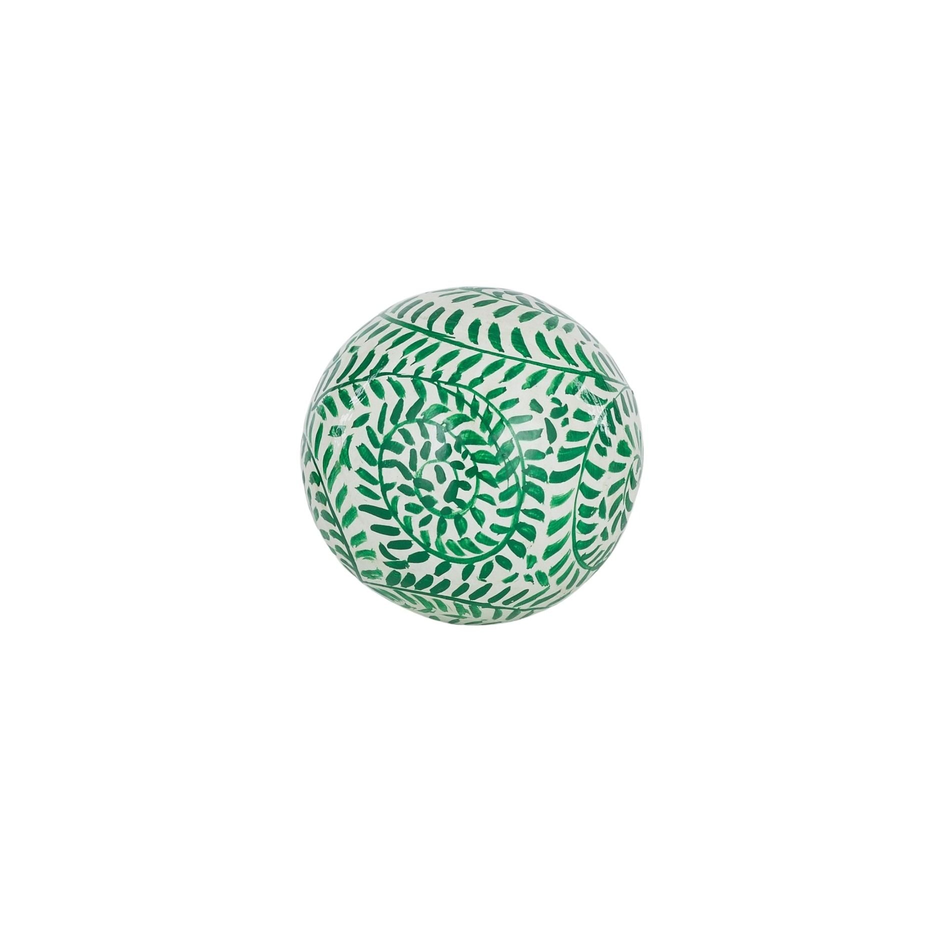 Coast To Coast Idris Paper Mache Decorative Ball Green