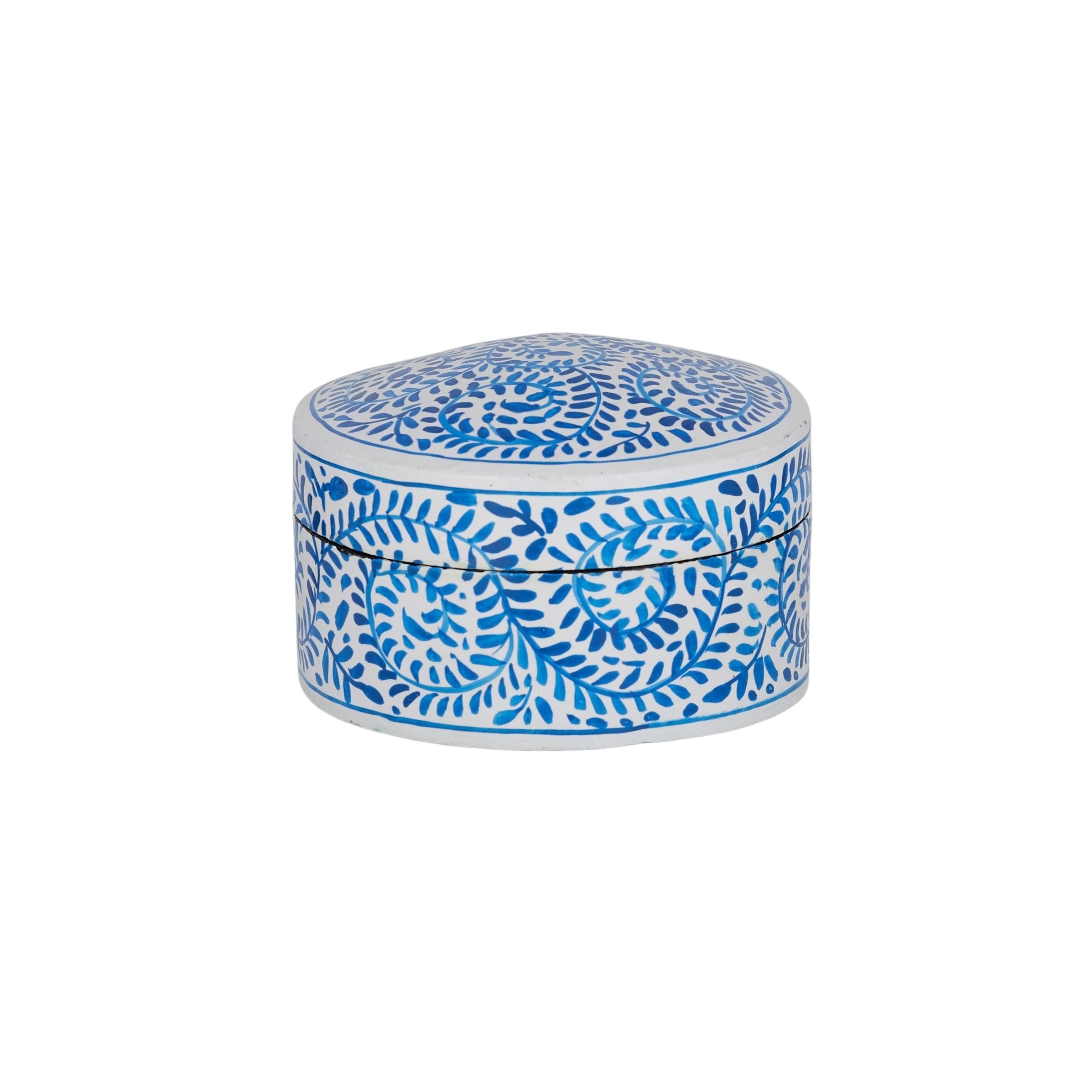 Coast To Coast Idris Paper Mache Box Blue