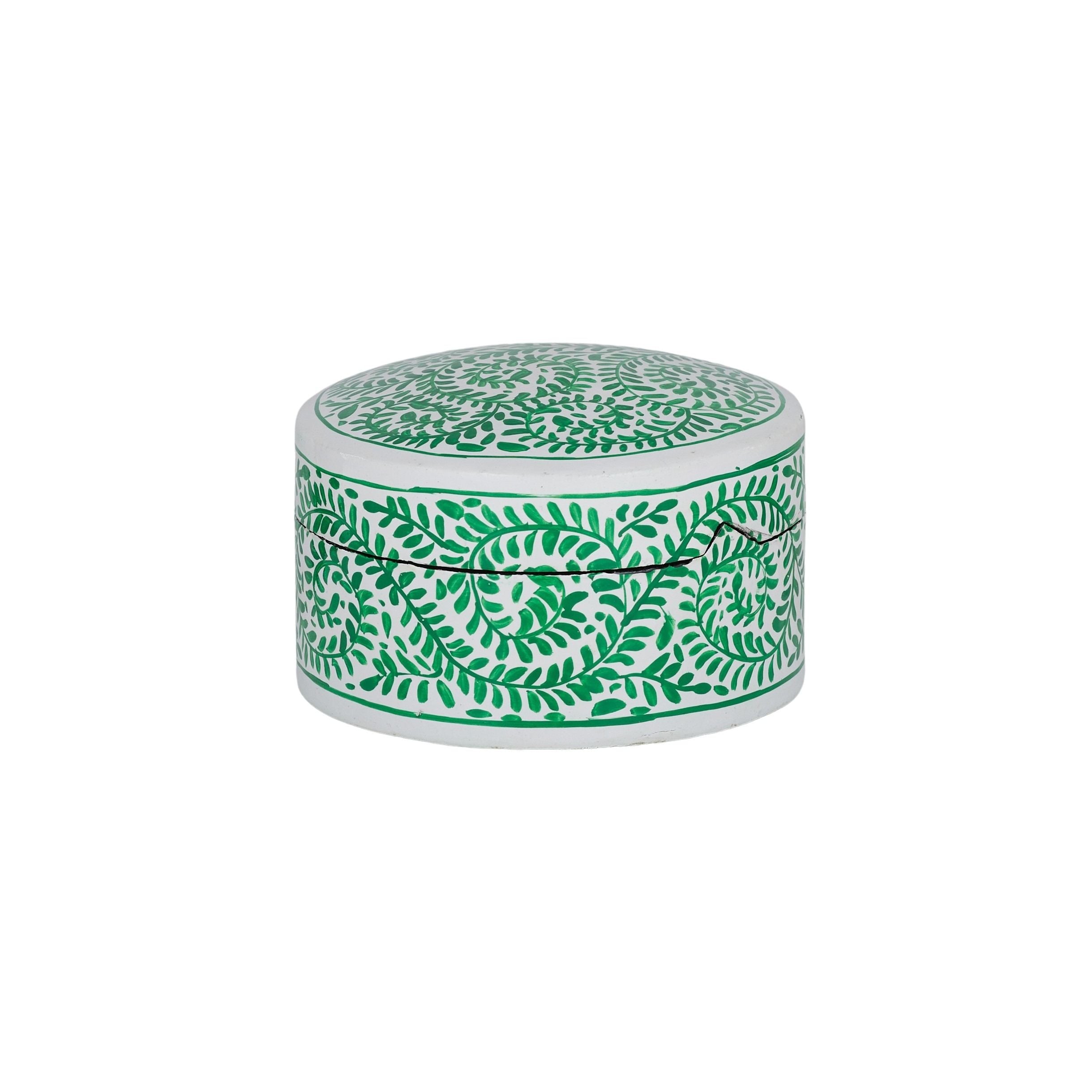 Coast To Coast Idris Paper Mache Box Green