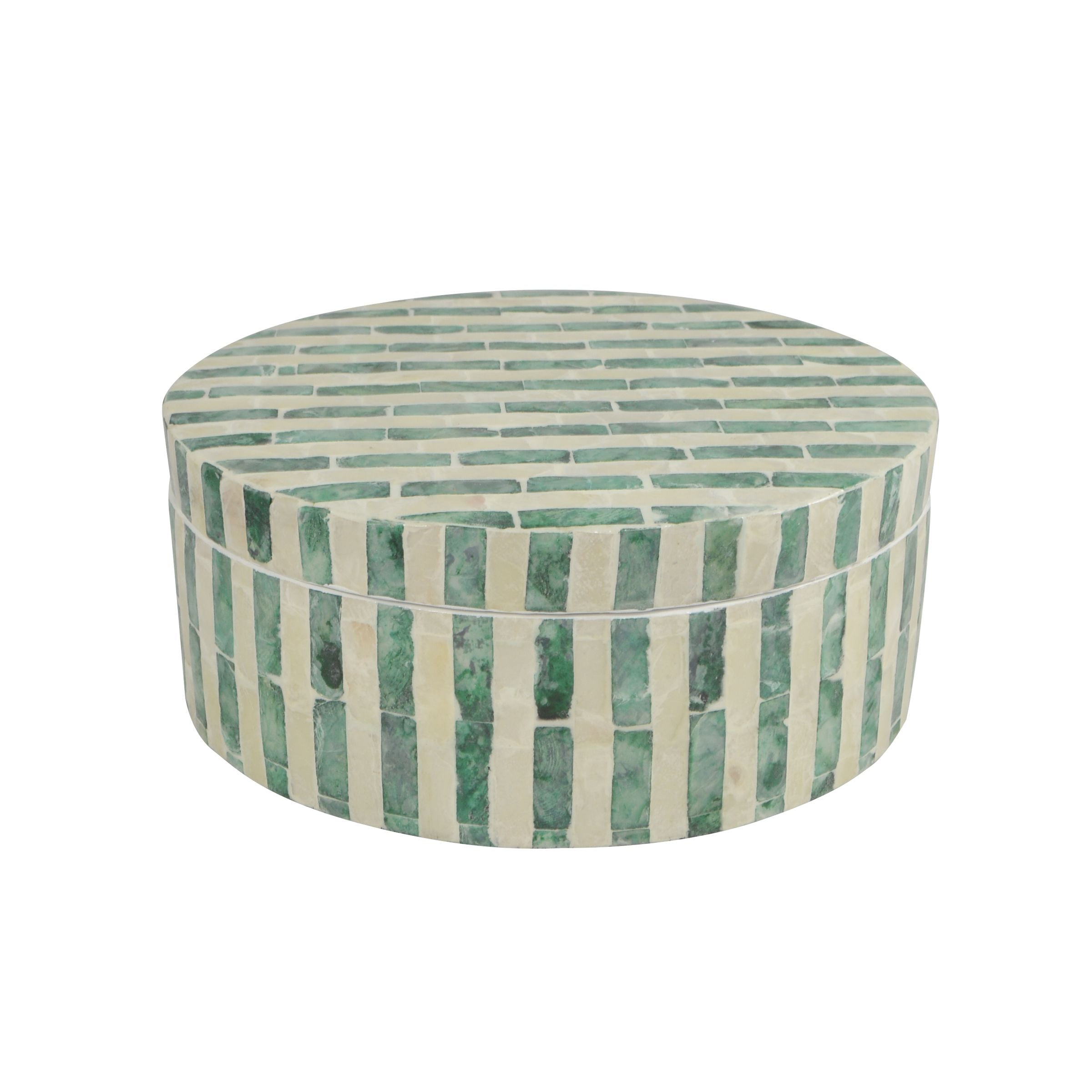 Coast To Coast Palma Inlay Box Green/Ivory