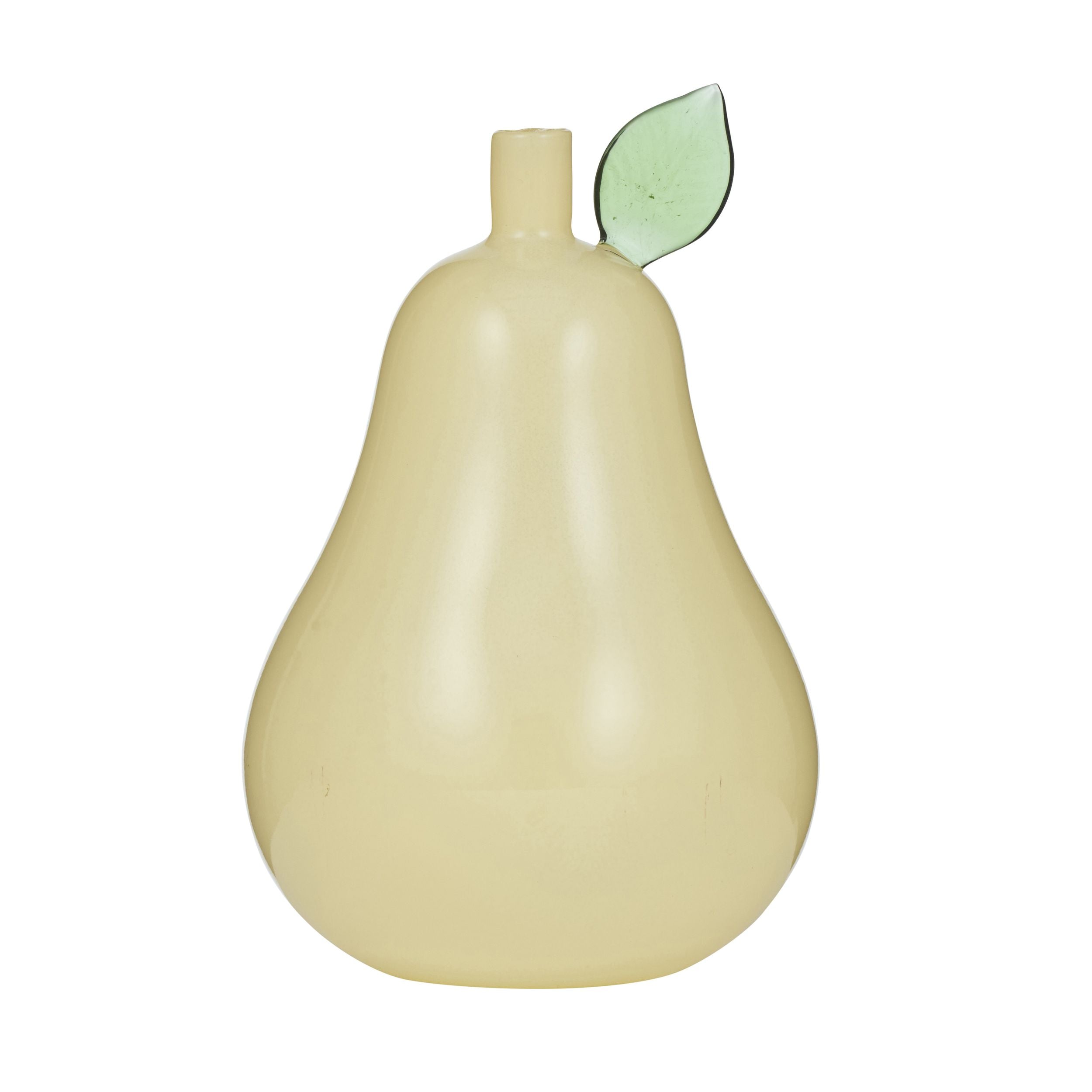 Coast To Coast Pear Glass Sculpture Amber