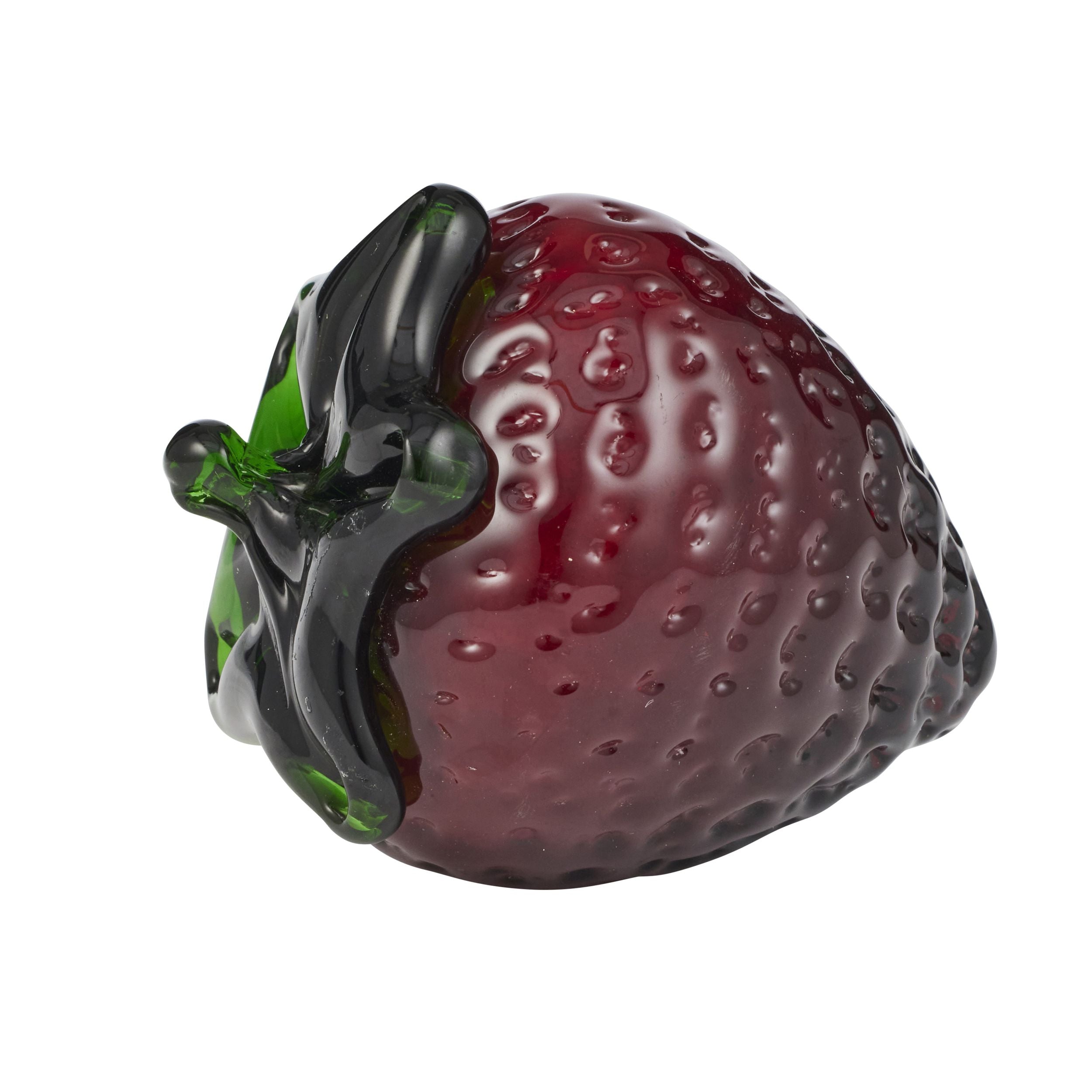 Coast To Coast Strawberry Glass Sculpture Red