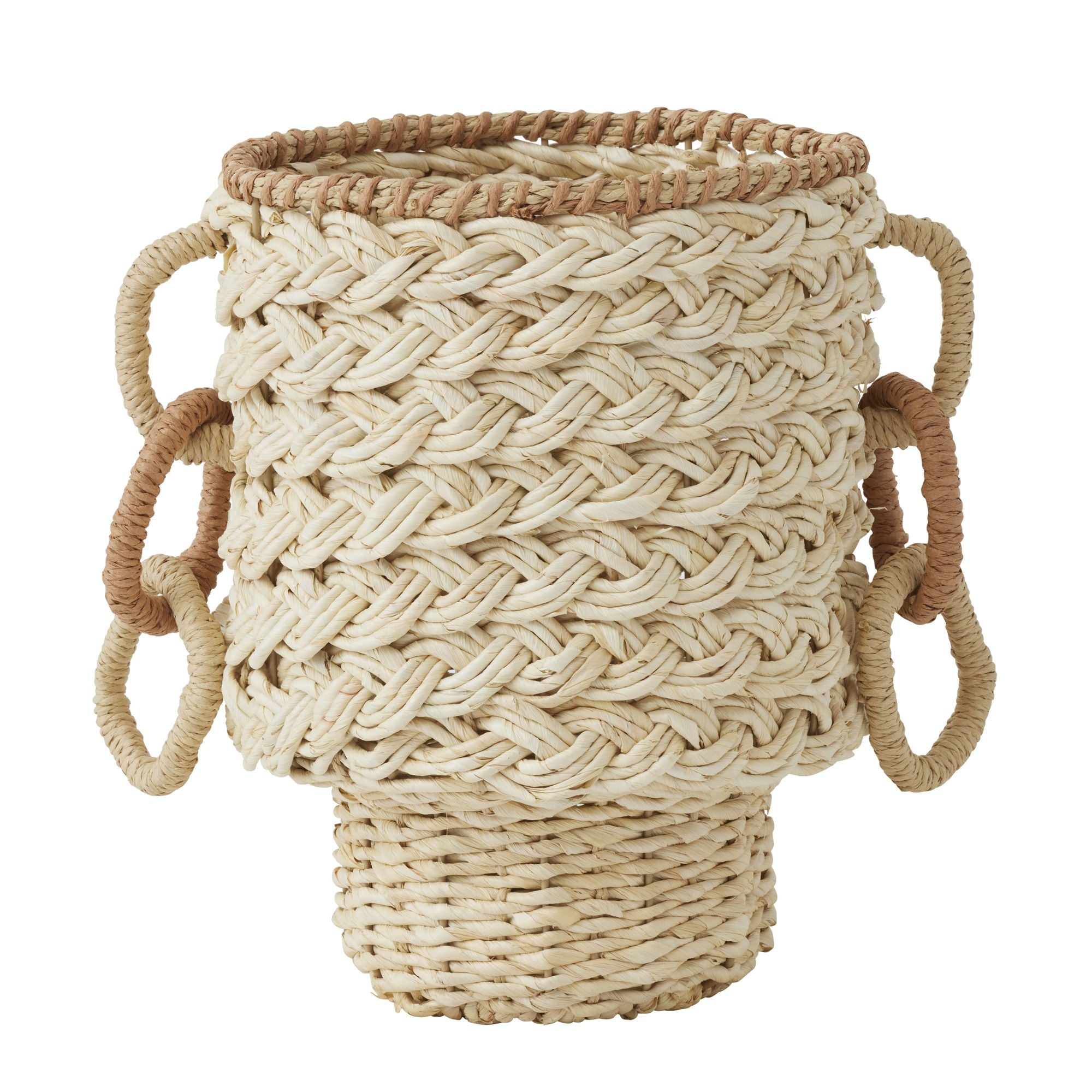 Coast To Coast Treccia Woven Urn Natural/Tan
