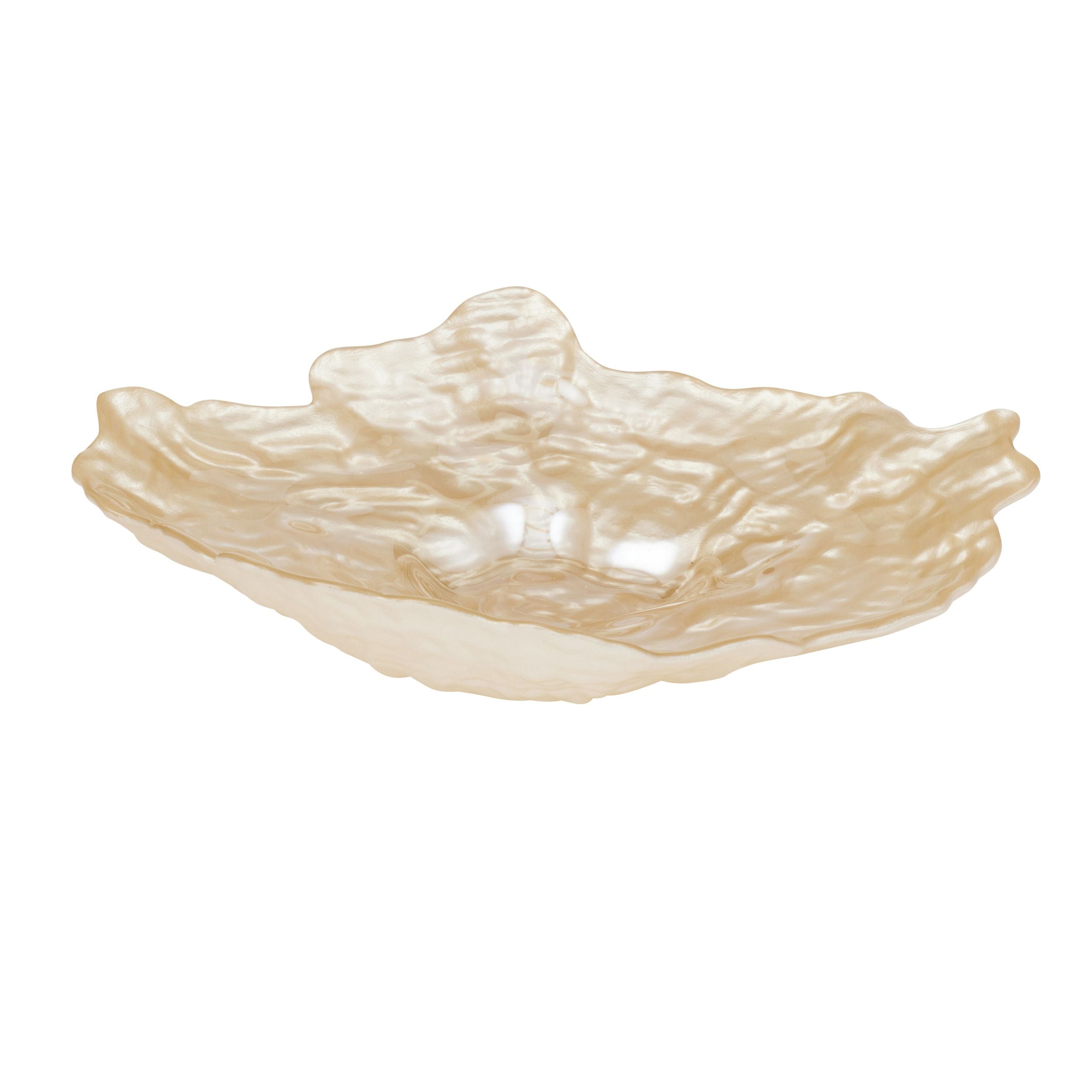 Coast To Coast Ostrea Glass Plate Natural Lustre