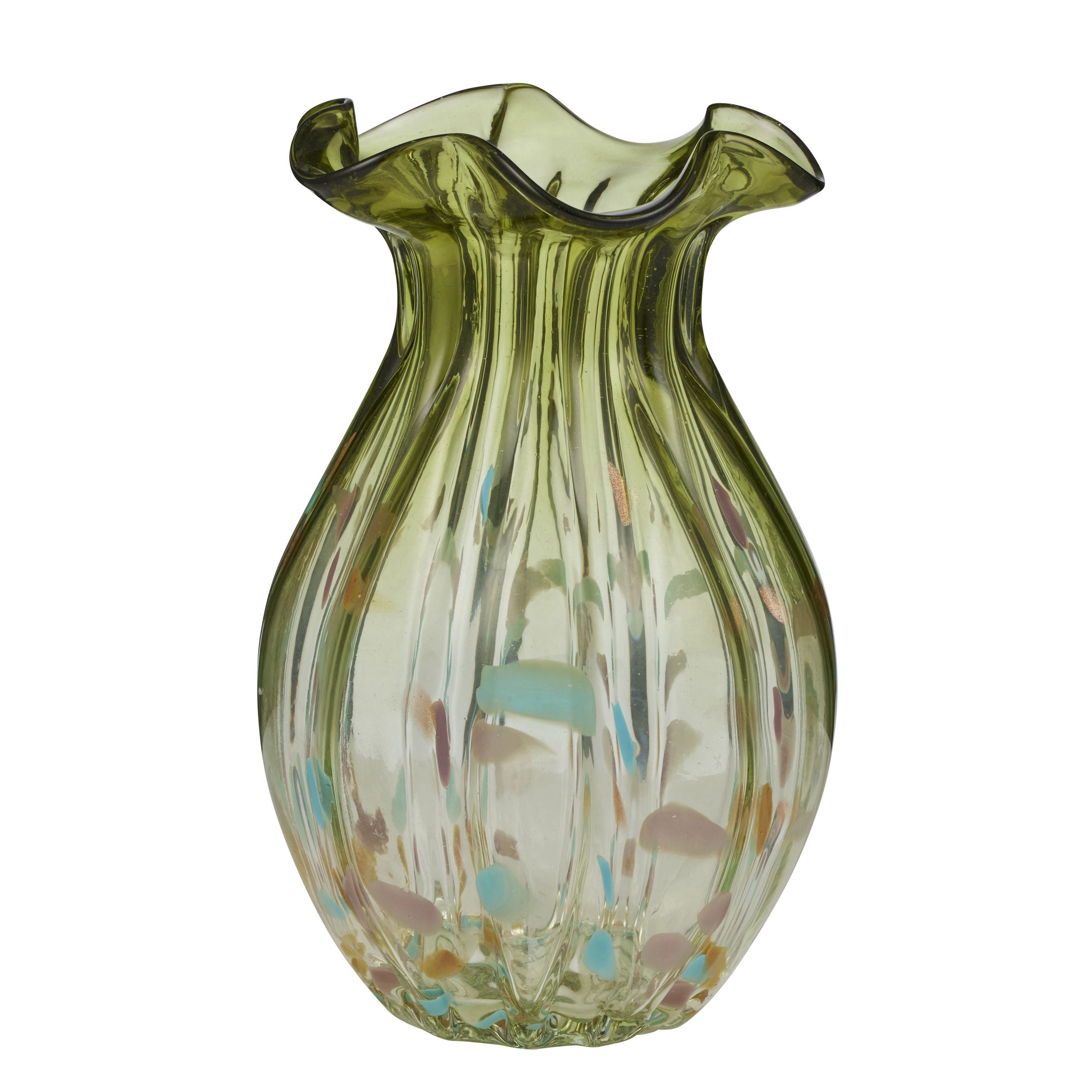 Coast To Coast Messina Glass Vase Green