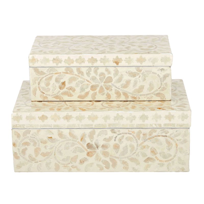 Coast To Coast Cheyenne Set of 2 Inlay Boxes Ivo