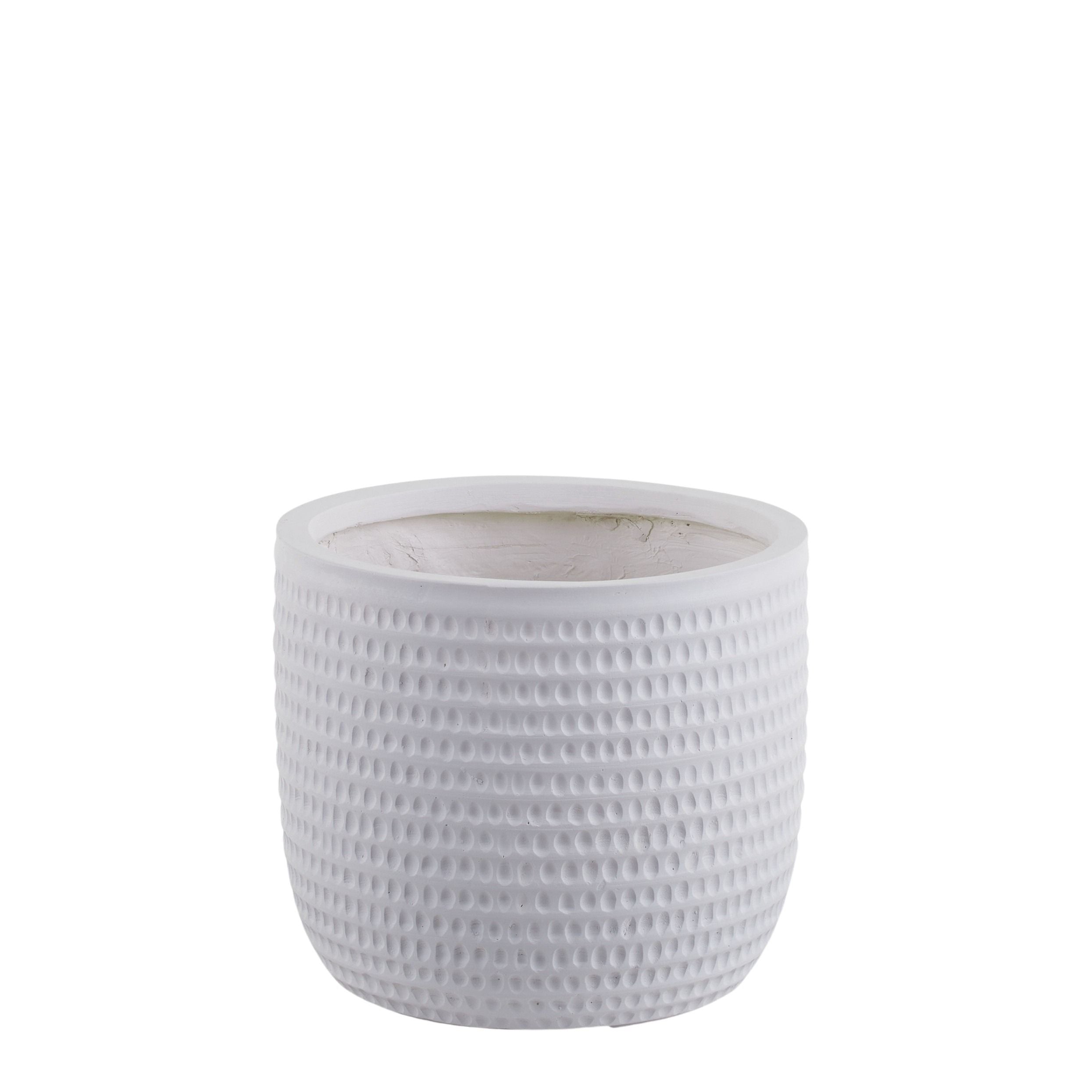 Coast To Coast Kenyah Composite Pot White