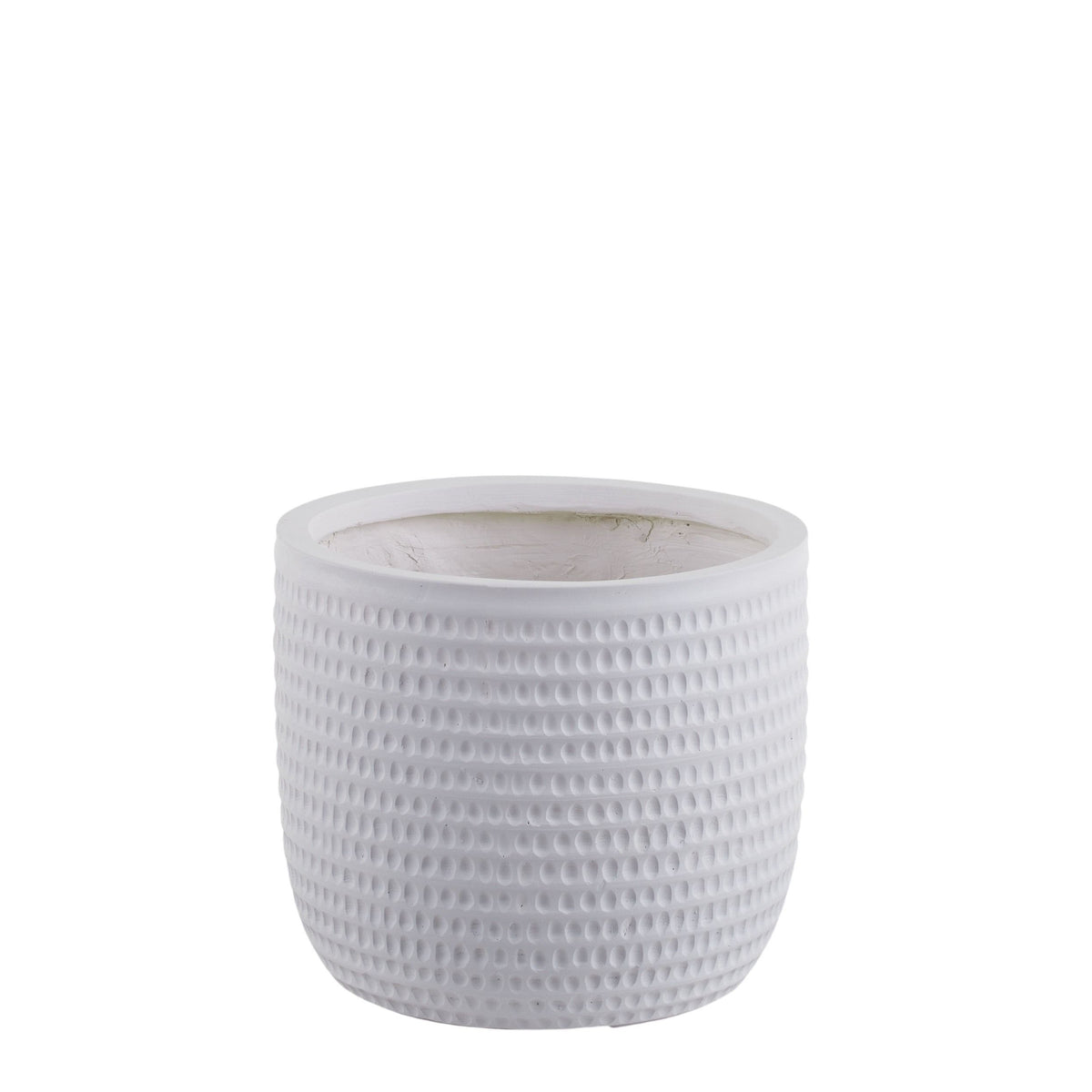 Coast To Coast Kenyah Composite Pot White