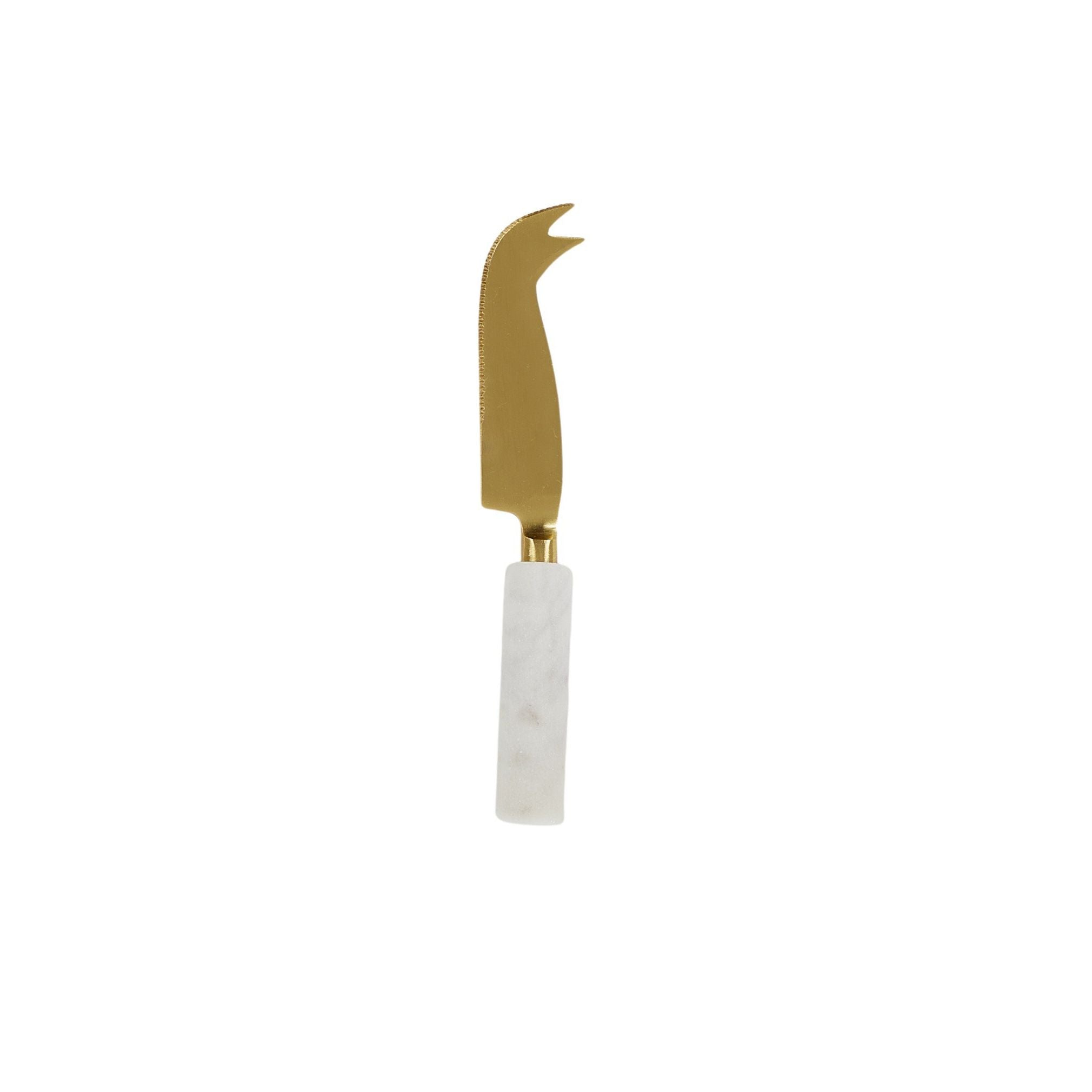 Assemble Eli Marble Cheese Knife White/Gold