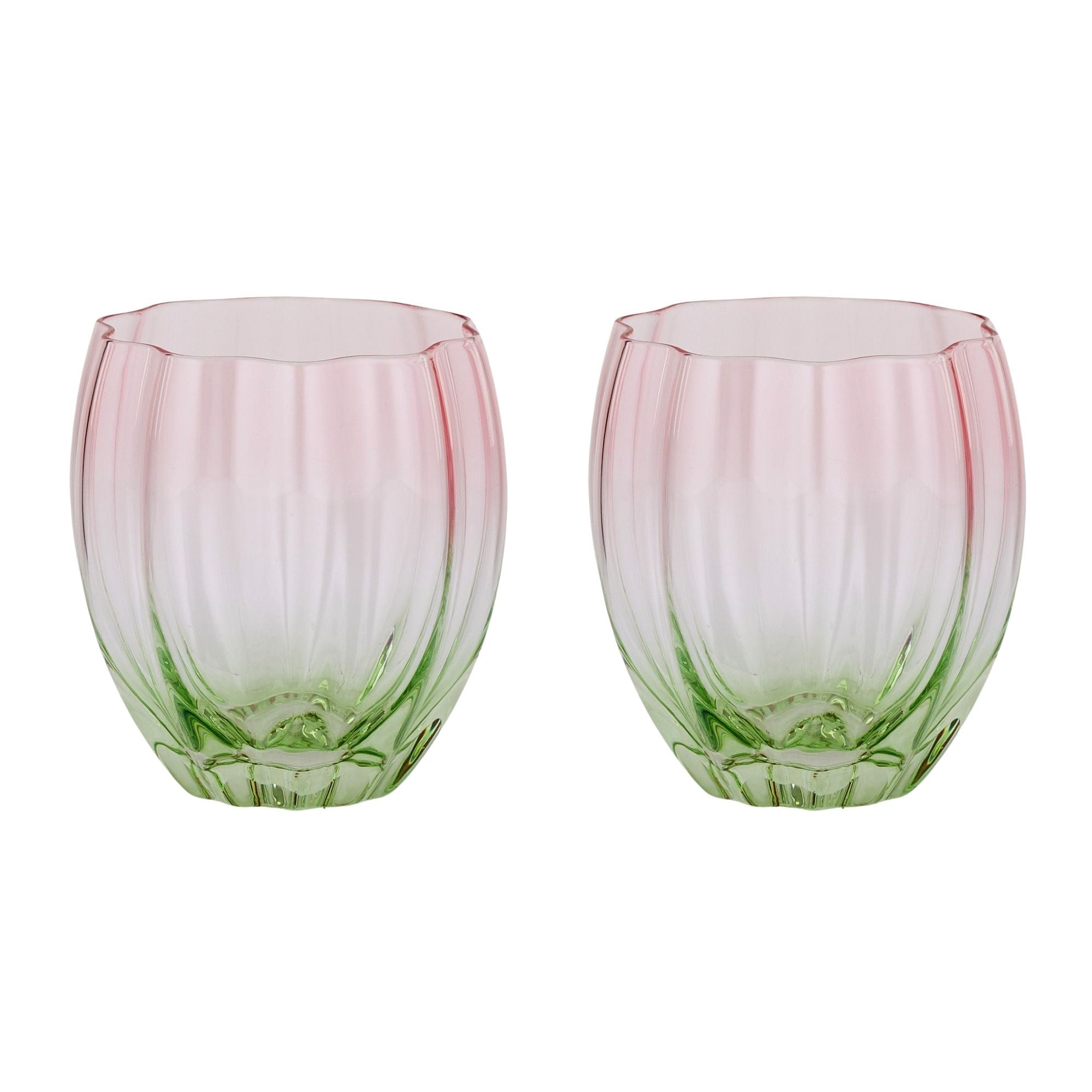 Assemble Lotti Set of 2 Tulip Tumbler Glass
