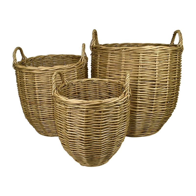 Coast To Coast Lika Set of 3 Willow Baskets - Natural