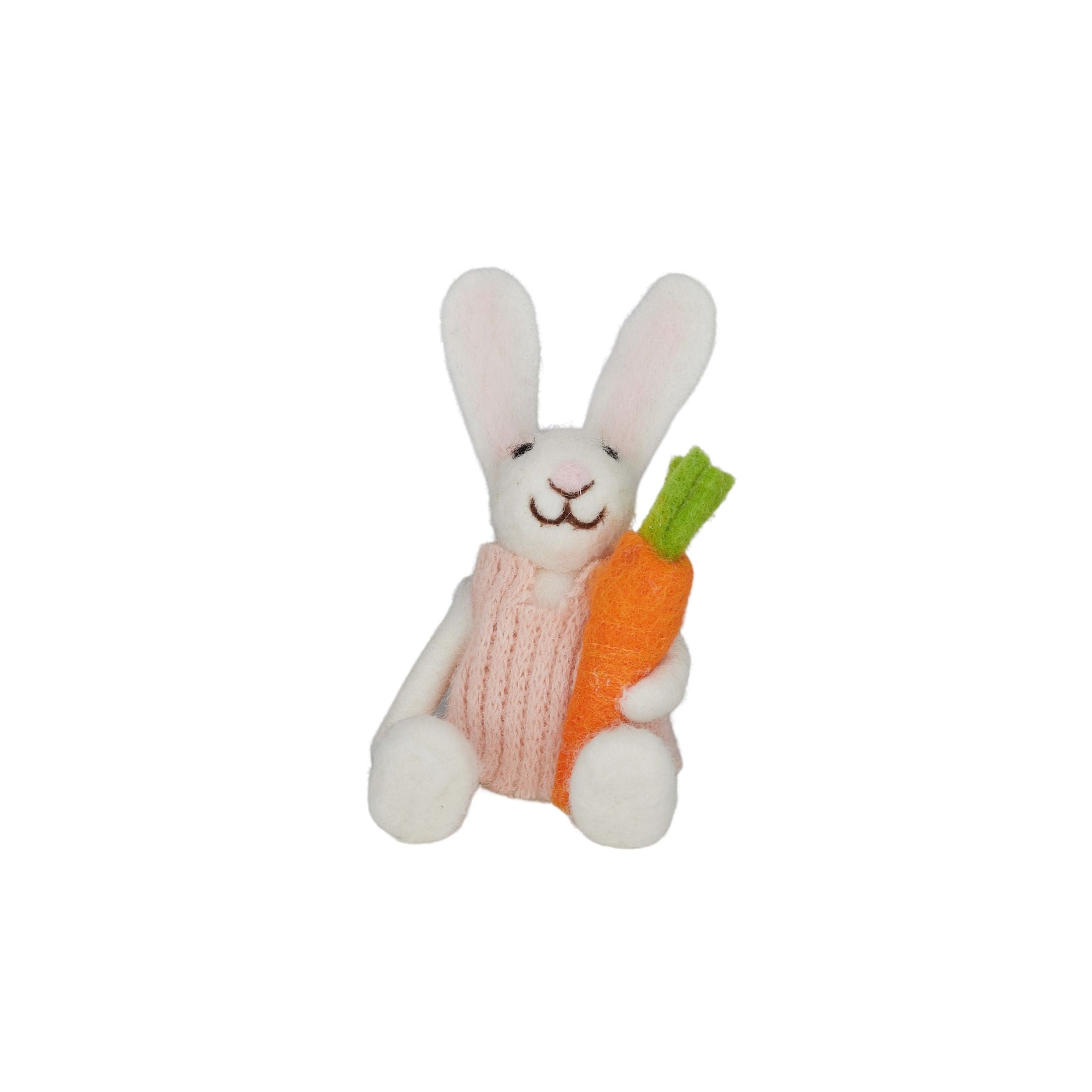 Gala Penny Hanging Ornament Felt Pnk/White