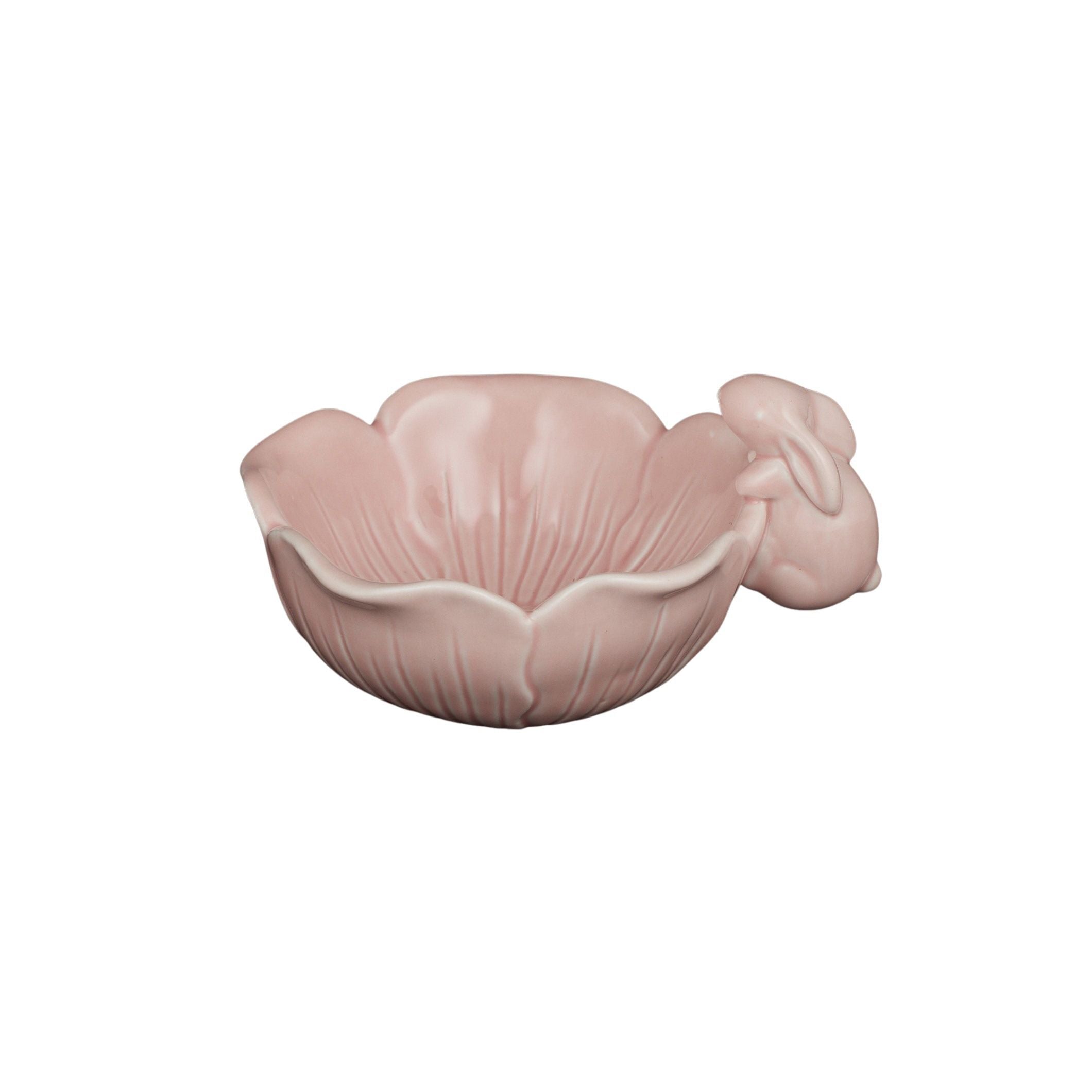 Gala Petal Bunny Bowl Ceramic Pink