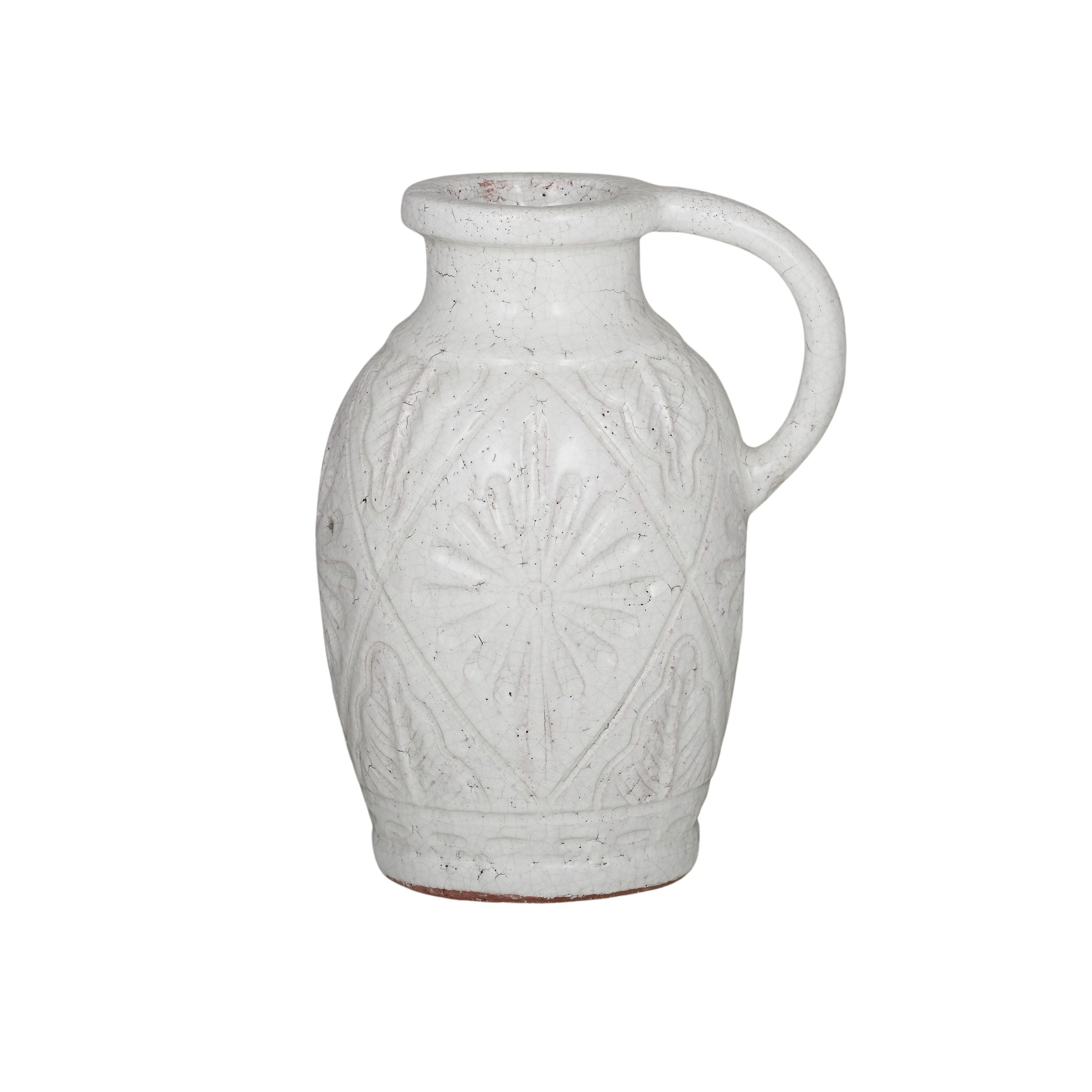 Coast To Coast Volterra Ceramic Urn White