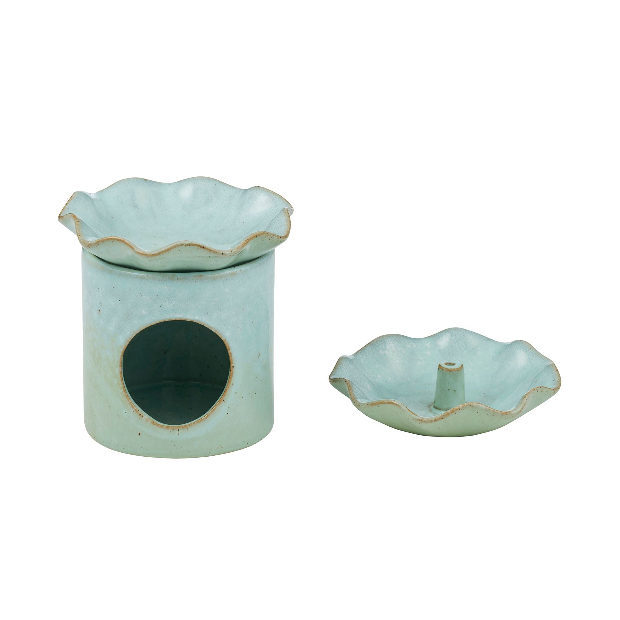 Elemental Evi Oil Burner & Incense Set Sea