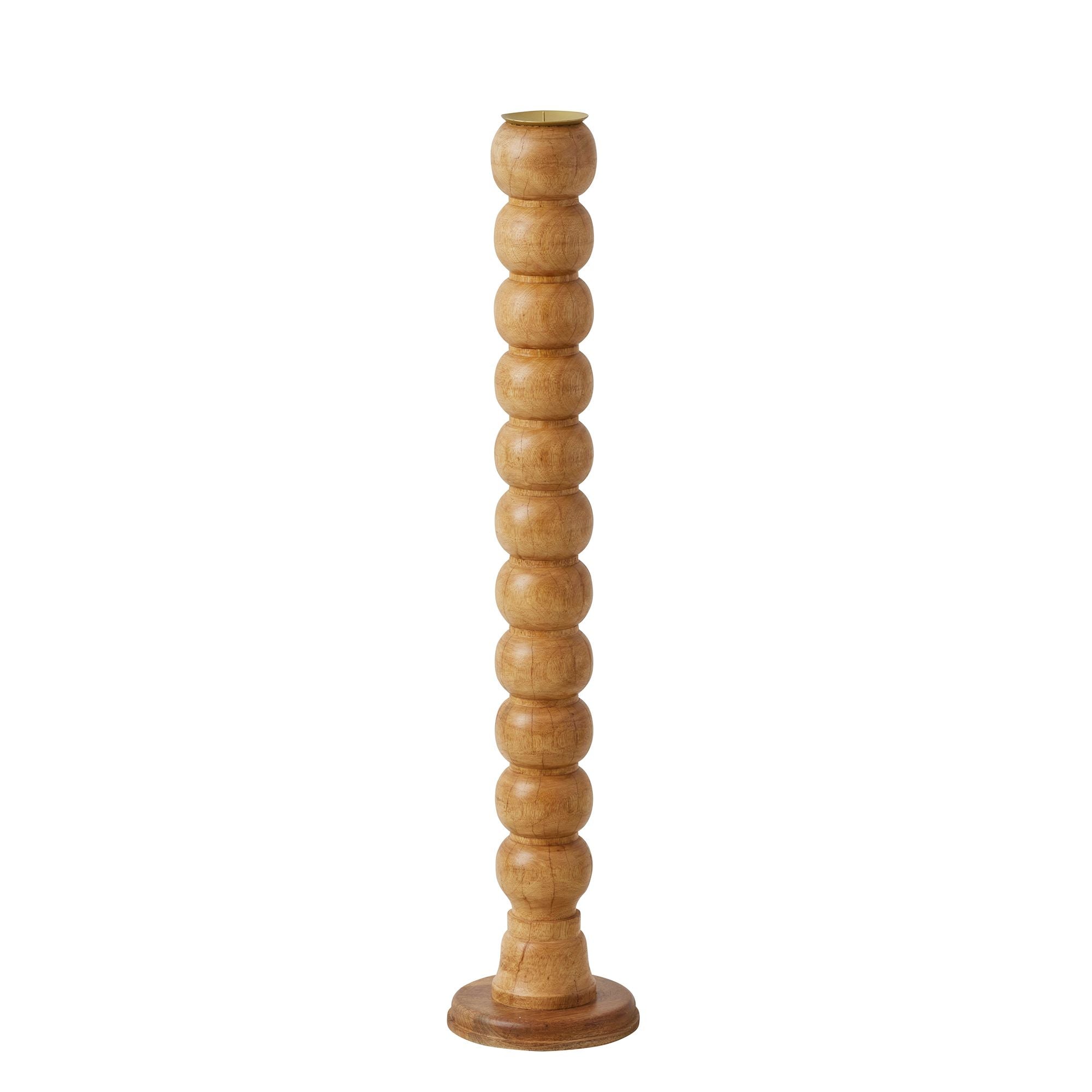 Coast To Coast Alpha Wood Floor Candleholder 22x102cm