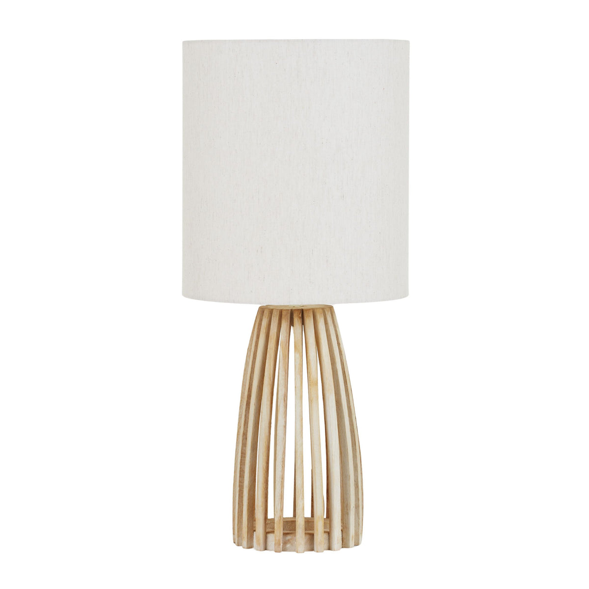 Coast To Coast Lido Wood Table Lamp White Wsh/Natural