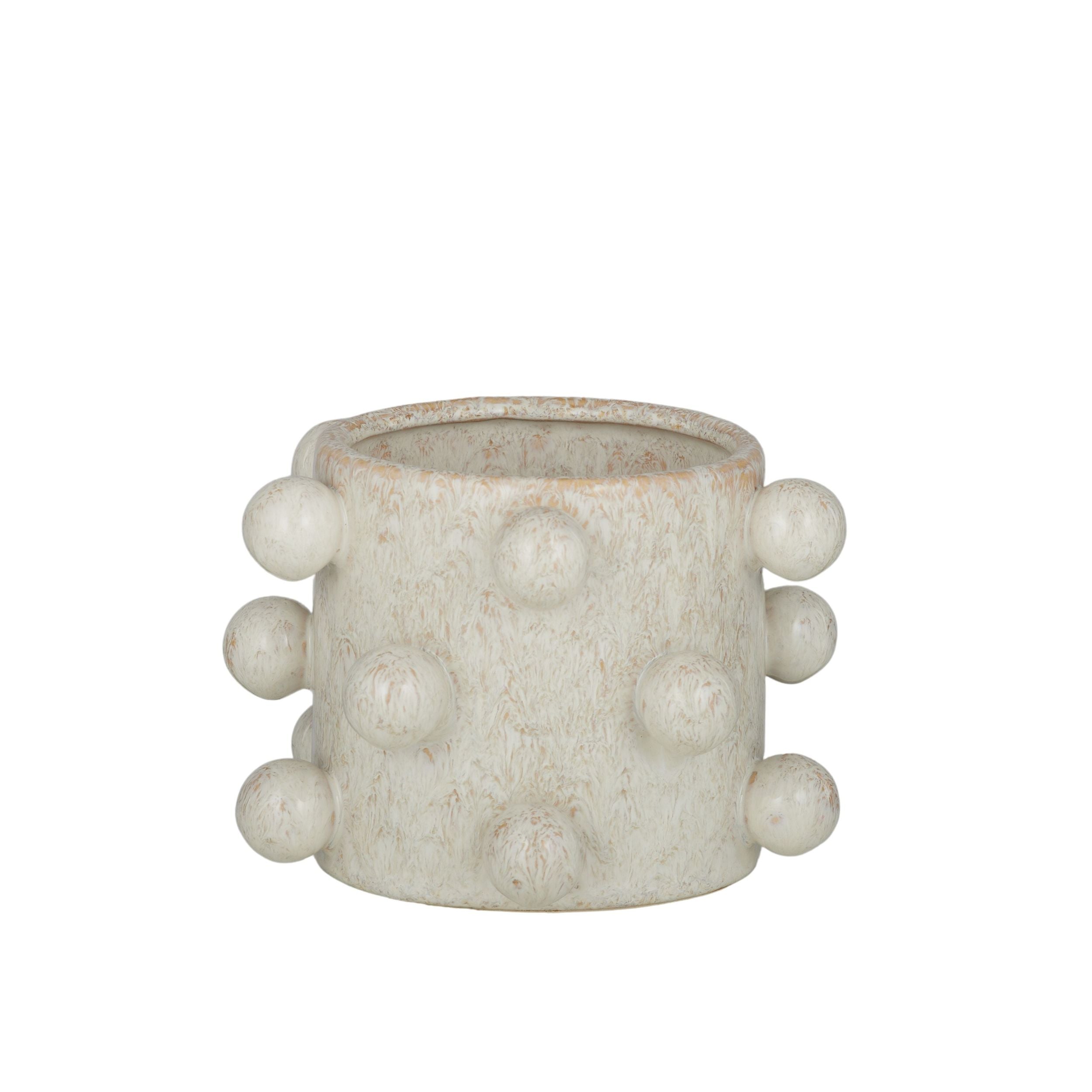 Coast To Coast Pip Ceramic Pot Ivory
