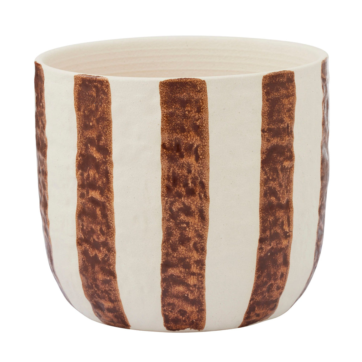 Coast To Coast Rayas Ceramic Pot 19x17cm Tan