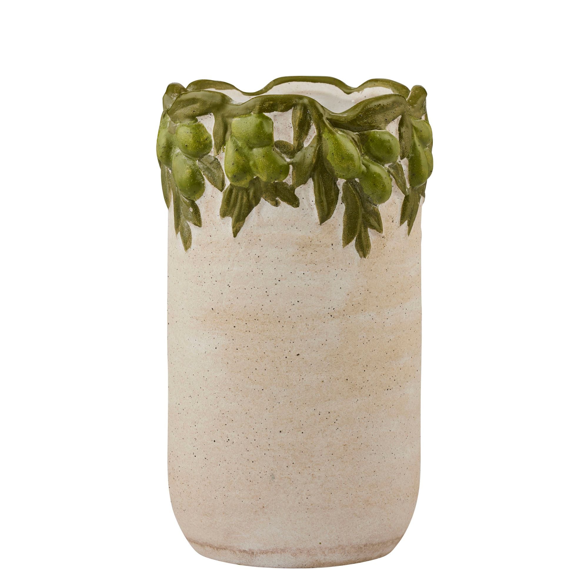 Coast To Coast Uliveto Ceramic Vase Natural/Green