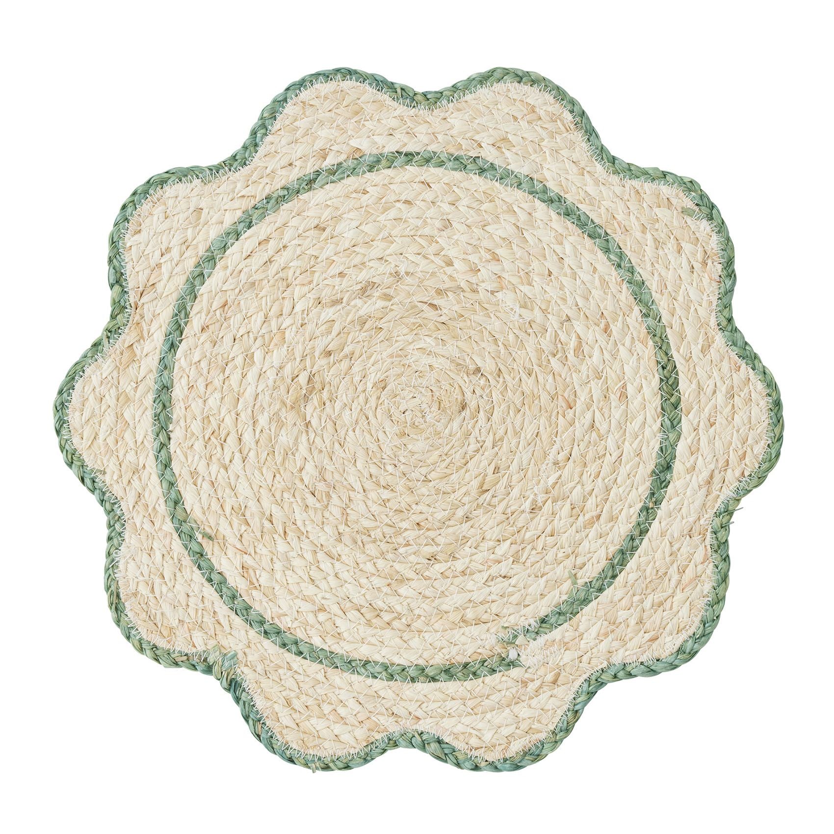 Assemble Sonny Husk Placemat Natural/Emerald